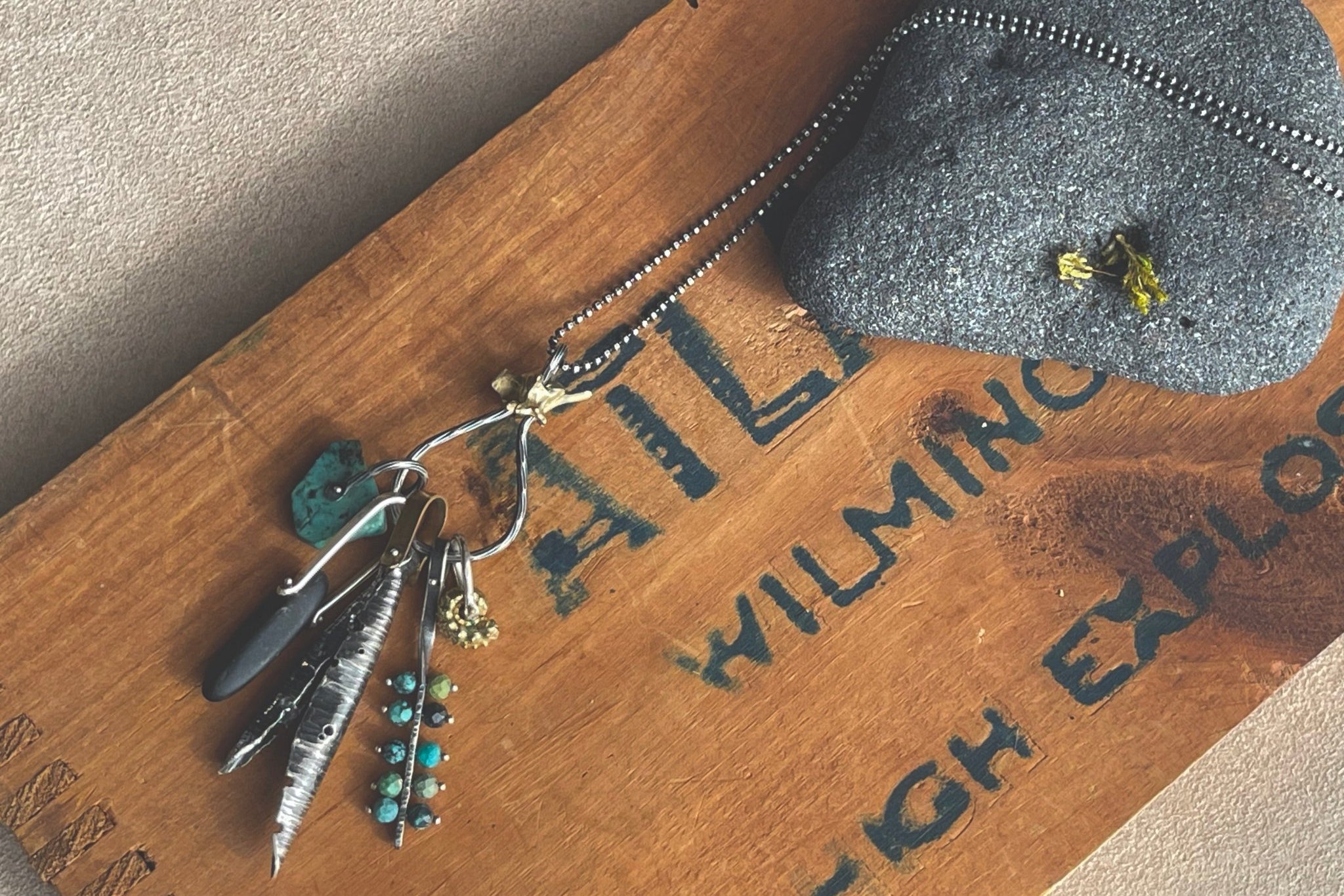 African Turquoise | Forager Necklace | Ready to ship - cameraSHY cove