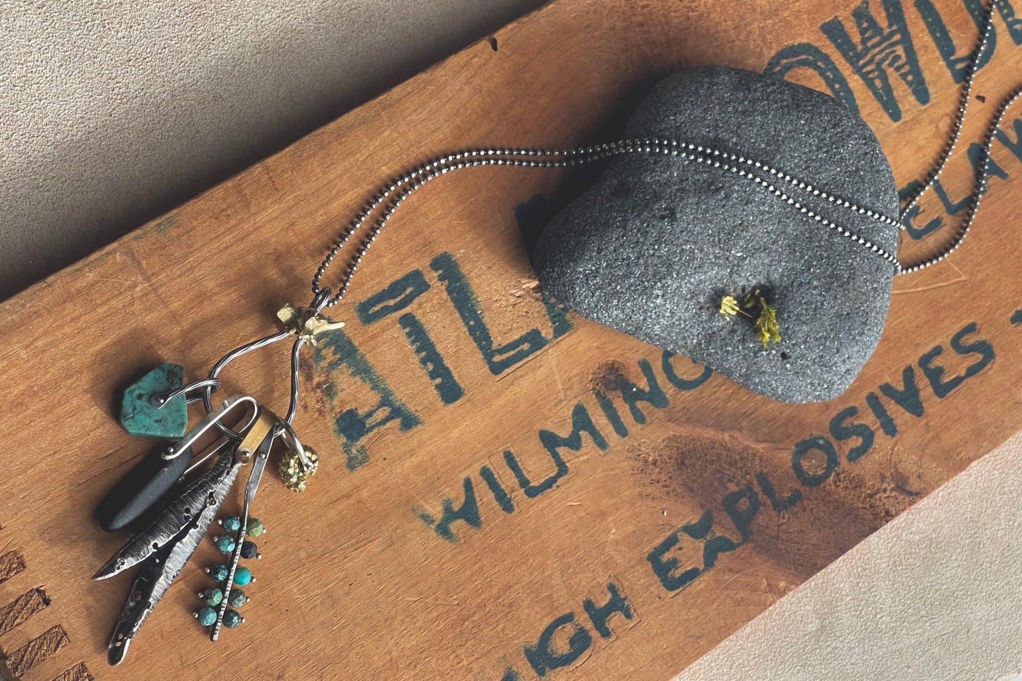 African Turquoise | Forager Necklace | Ready to ship - cameraSHY cove