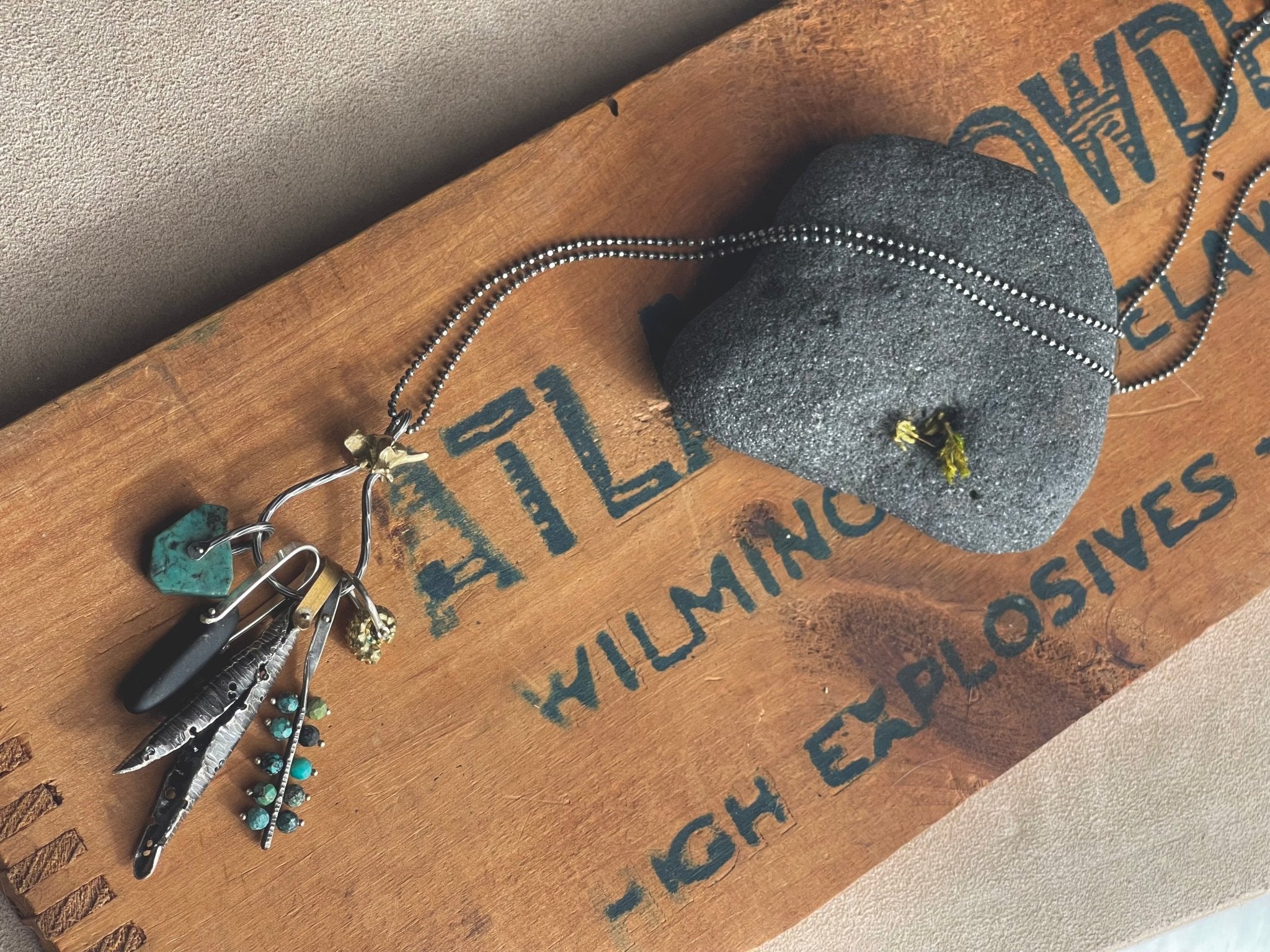 African Turquoise | Forager Necklace | Ready to ship - cameraSHY cove