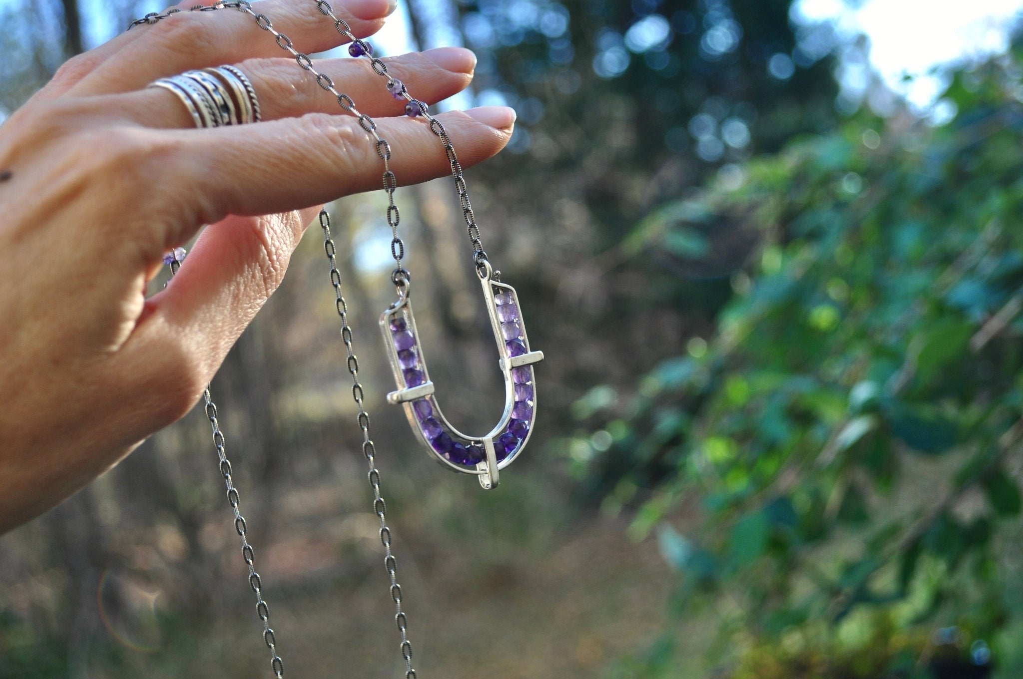 Amethyst | Ravine Necklace | Ready to Ship - cameraSHY cove