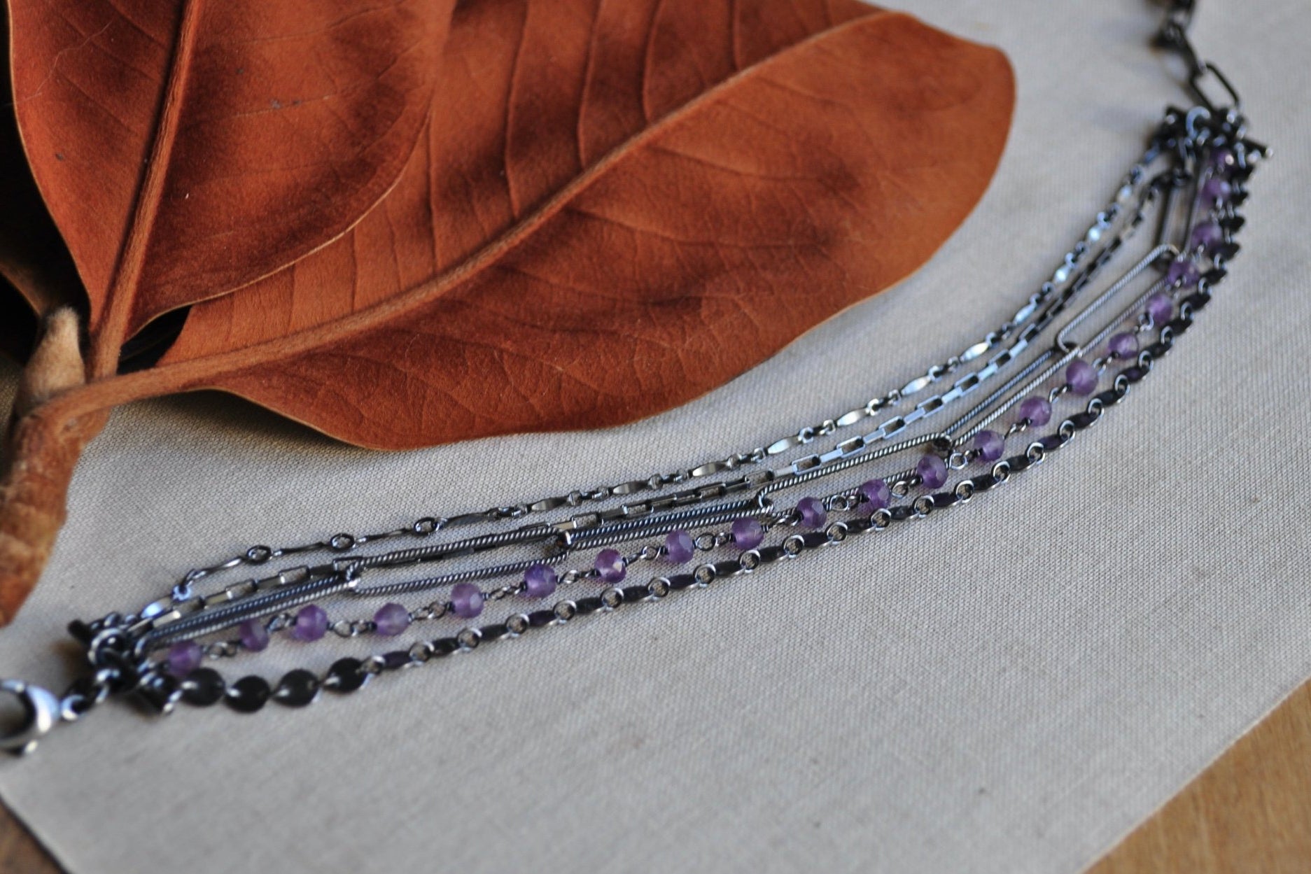 Amethyst | Shift Bracelet M/L | Ready to ship - cameraSHY cove