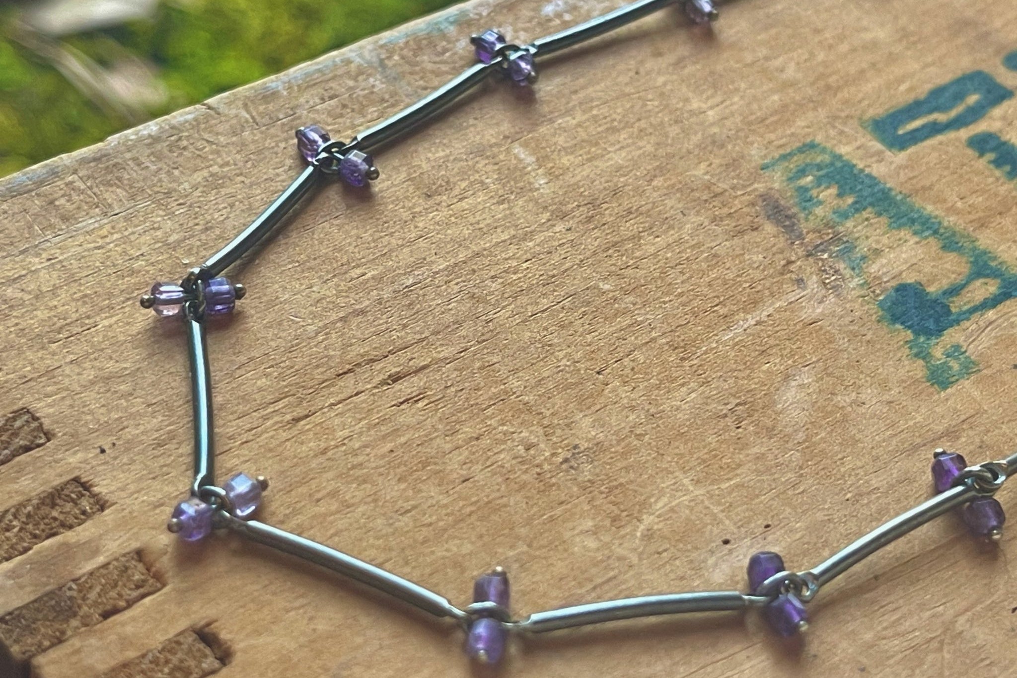 Amethyst | Stix Necklace | Ready to Ship - cameraSHY cove