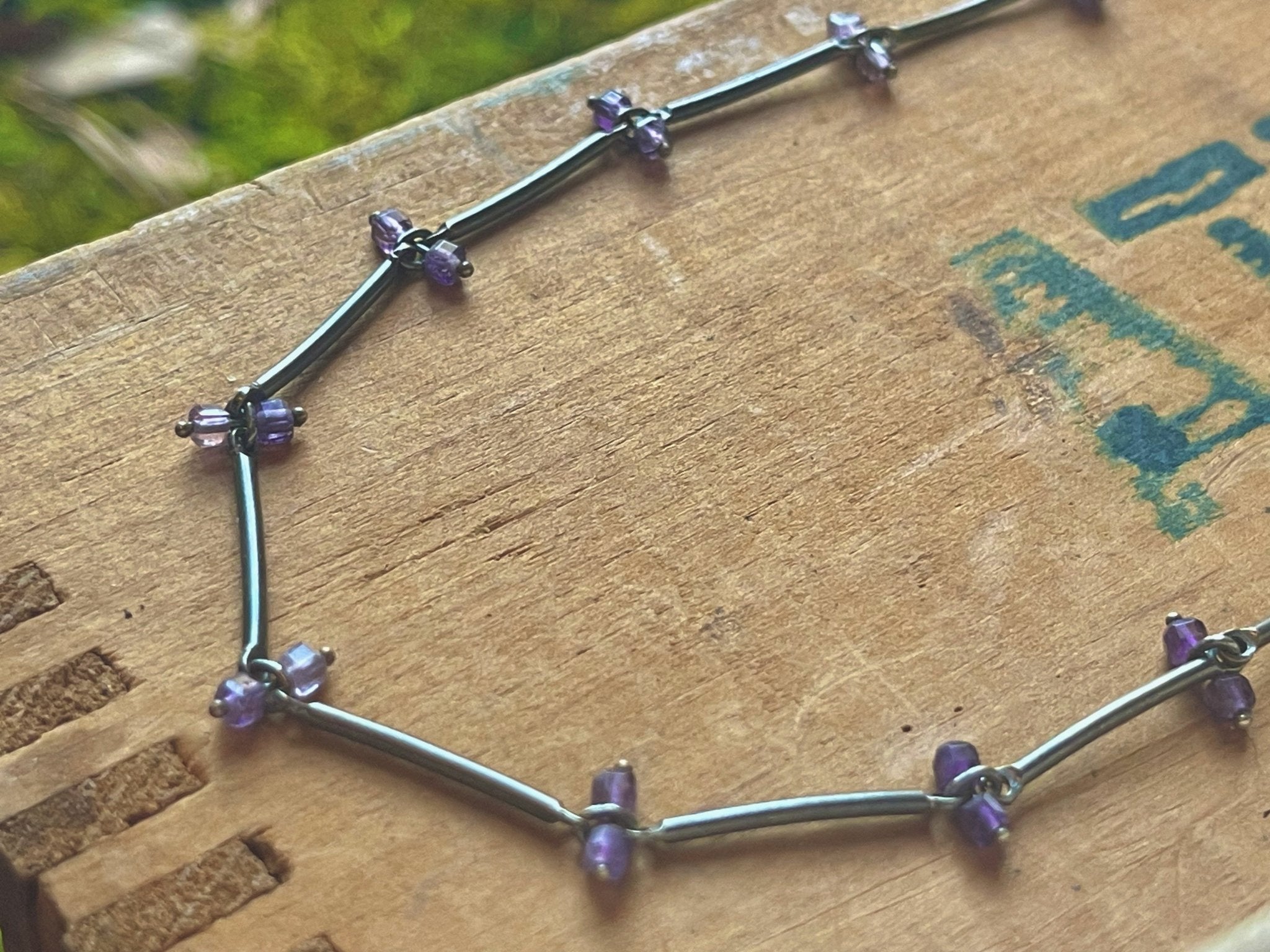 Amethyst | Stix Necklace | Ready to Ship - cameraSHY cove