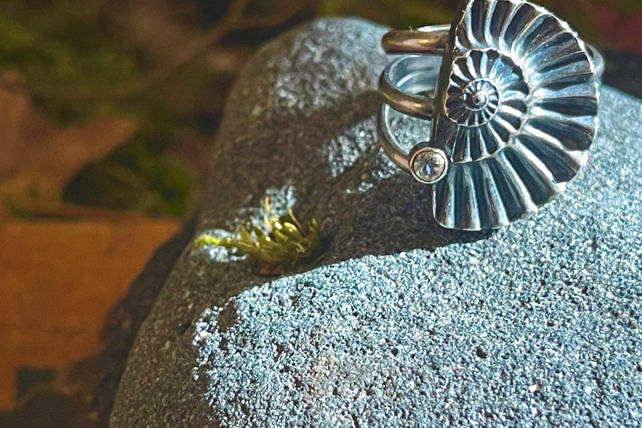 Ammonite Fossil Ring No. 1 | size 9.5 | Ready to ship - cameraSHY cove
