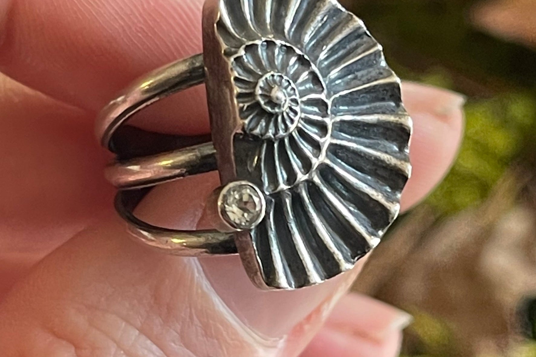 Ammonite Fossil Ring No. 1 | size 9.5 | Ready to ship - cameraSHY cove
