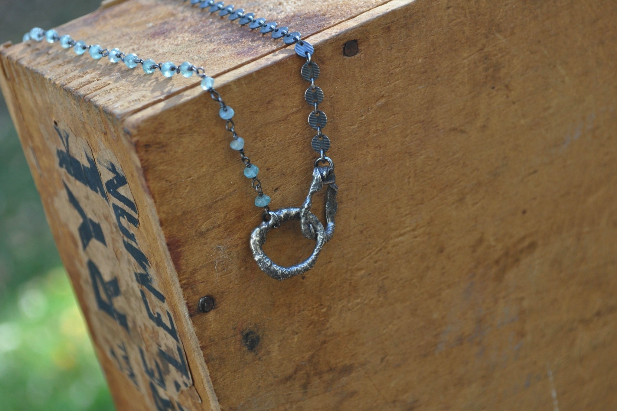 Apatite Linx Necklace | Ready to ship - cameraSHY cove