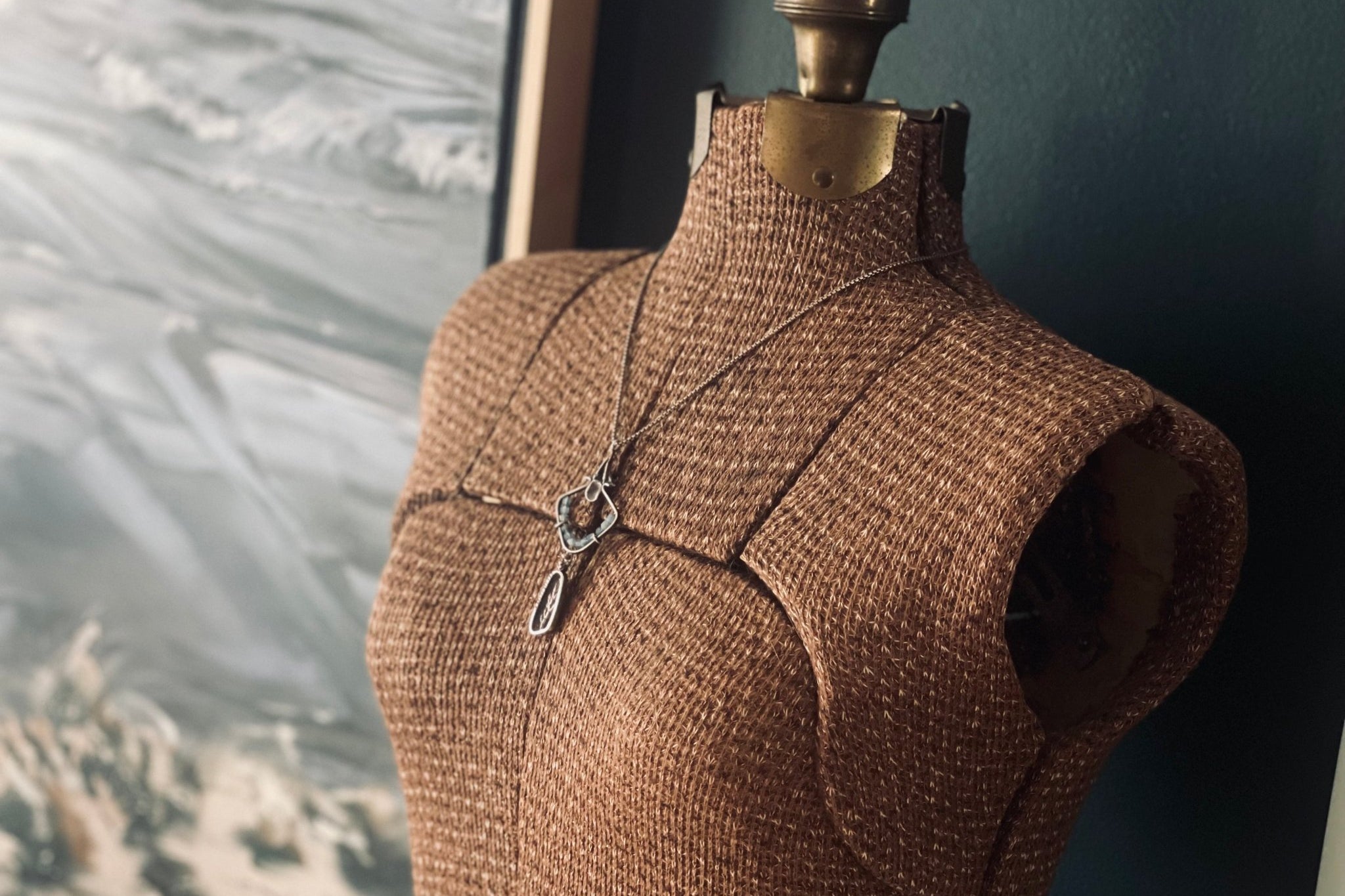 Aquamarine | Naturalista Necklace | Ready to Ship - cameraSHY cove