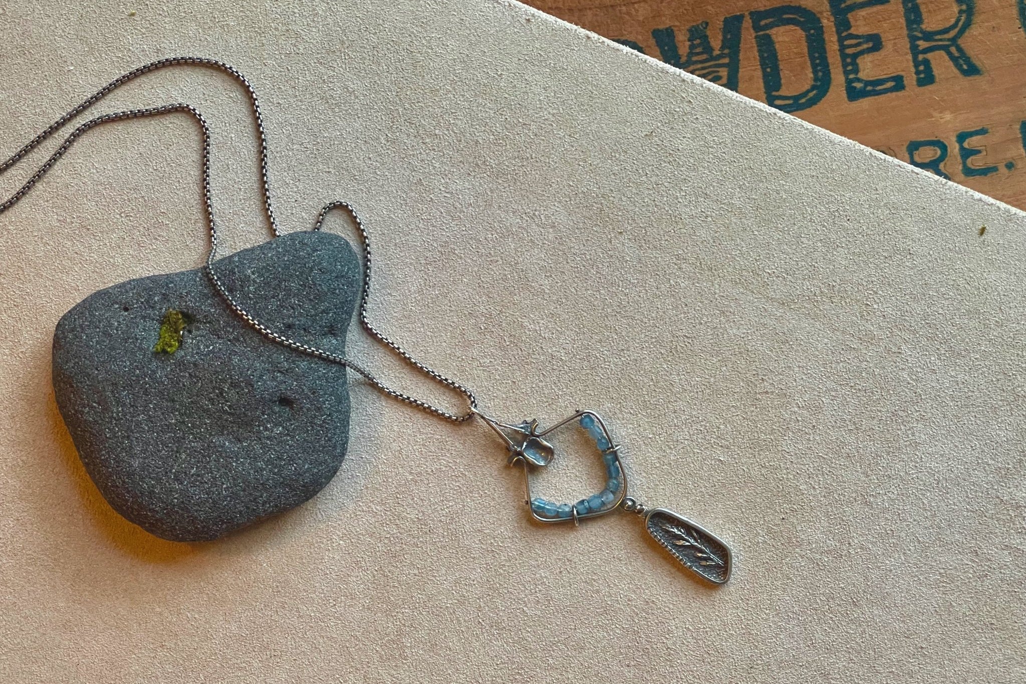 Aquamarine | Naturalista Necklace | Ready to Ship - cameraSHY cove