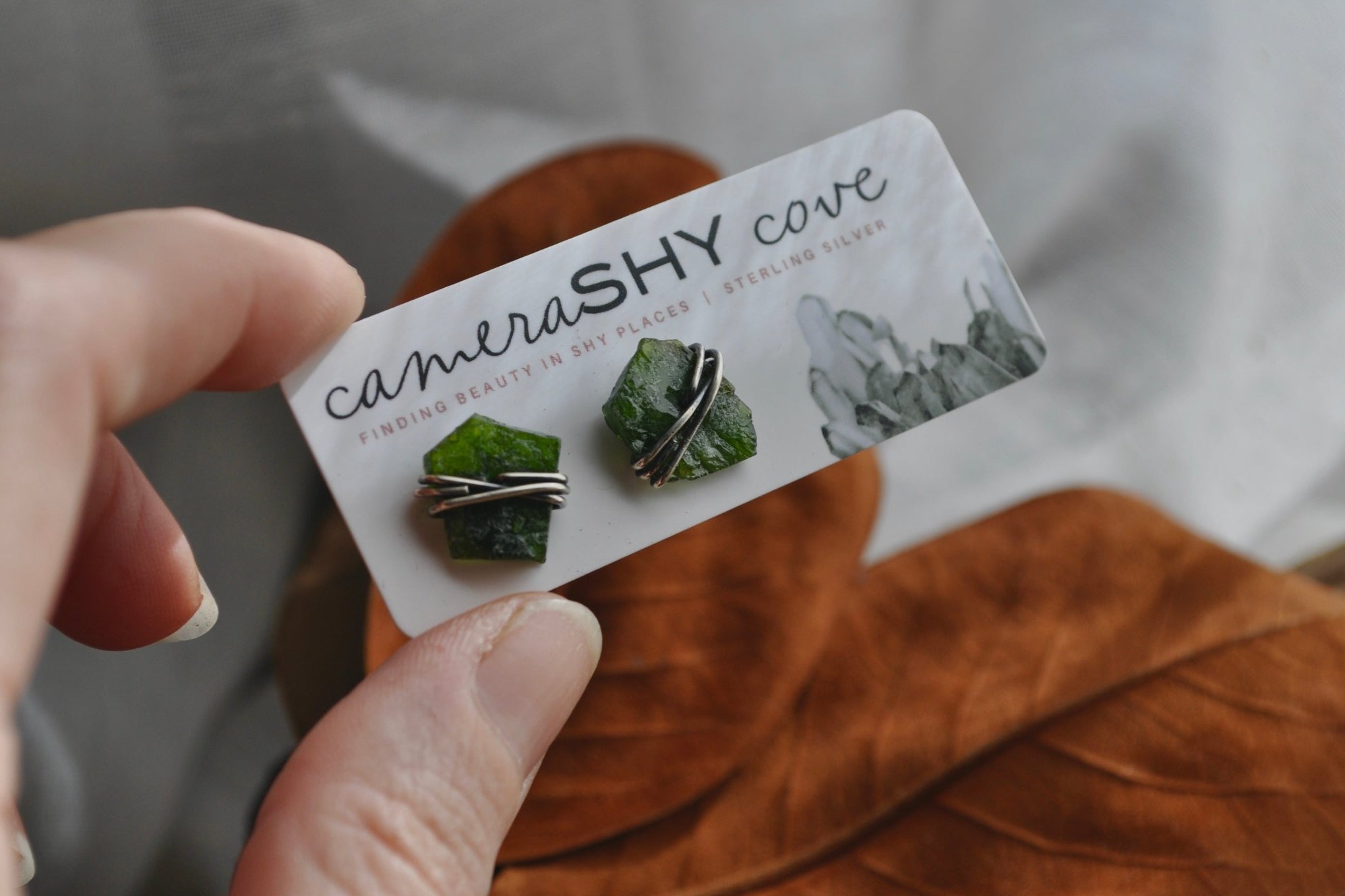 Chrome Diopside | Maven studs | Ready to Ship - cameraSHY cove