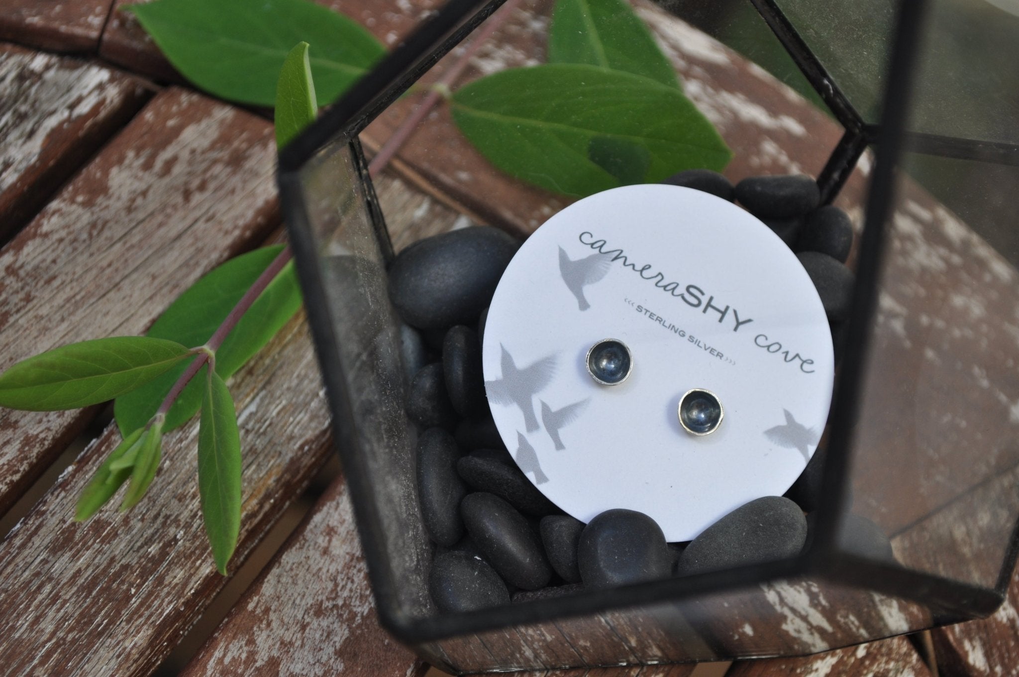 Concave | stud earrings | Made to order - cameraSHY cove