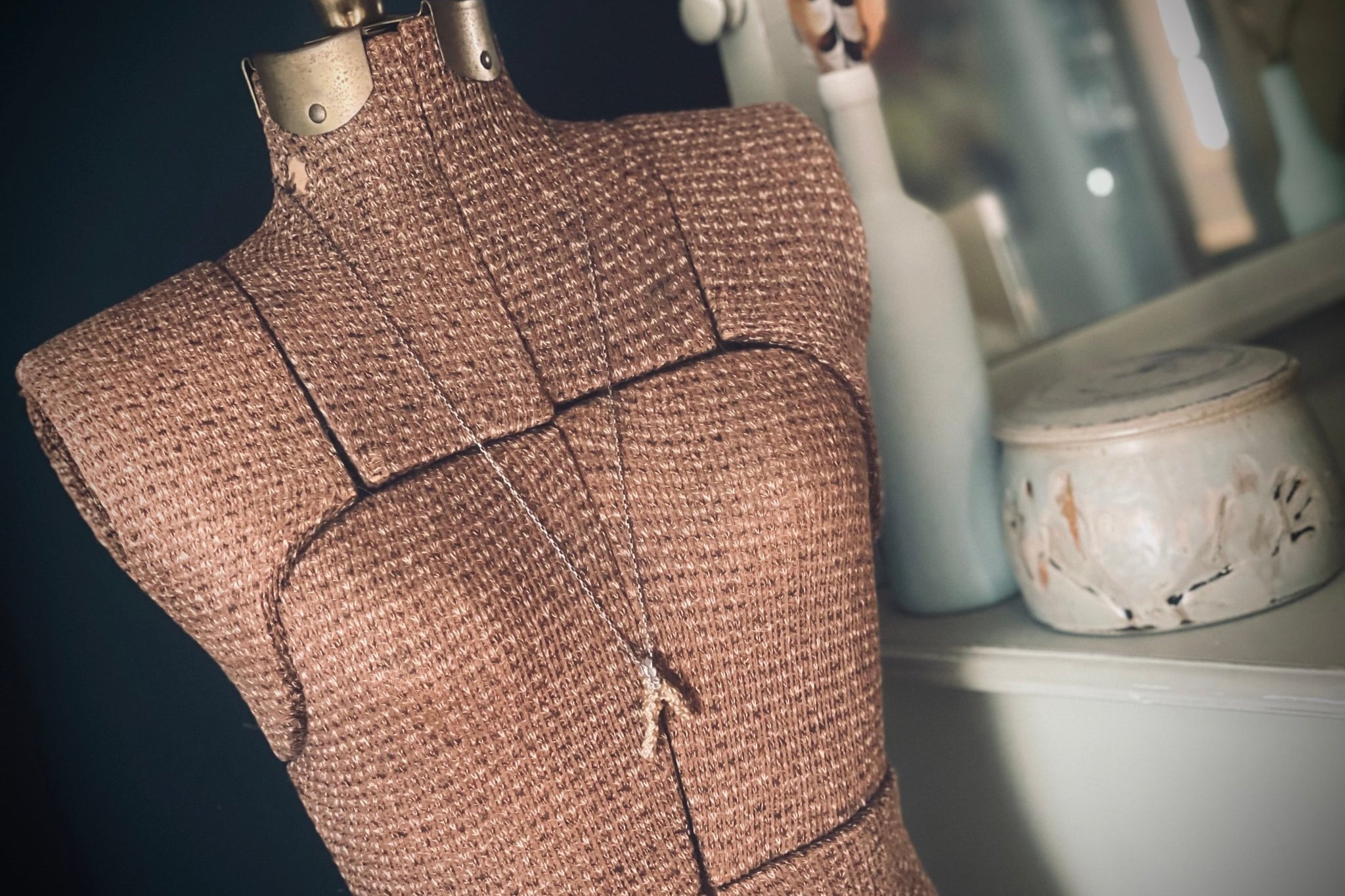 Coral Necklace | Brass + Silver | Ready to ship - cameraSHY cove