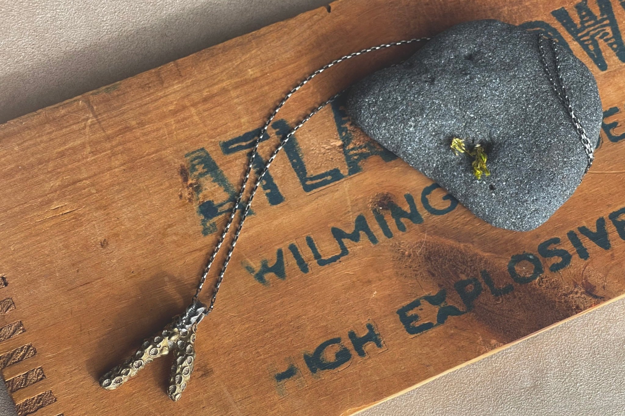 Coral Necklace | Brass + Silver | Ready to ship - cameraSHY cove