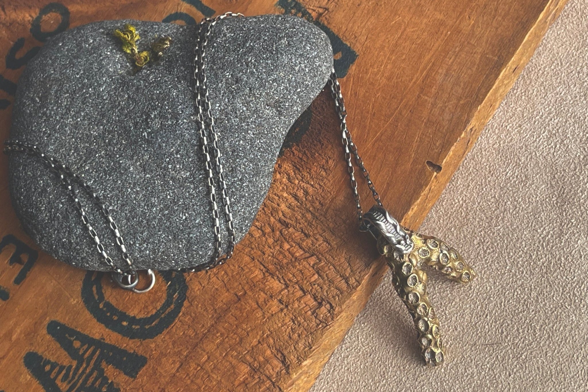 Coral Necklace | Brass + Silver | Ready to ship - cameraSHY cove