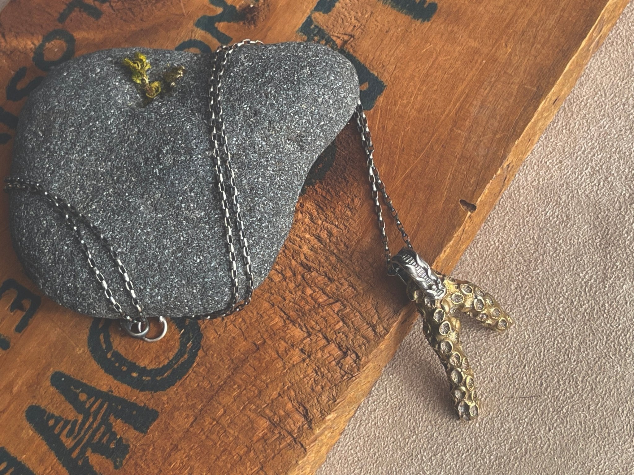 Coral Necklace | Brass + Silver | Ready to ship - cameraSHY cove