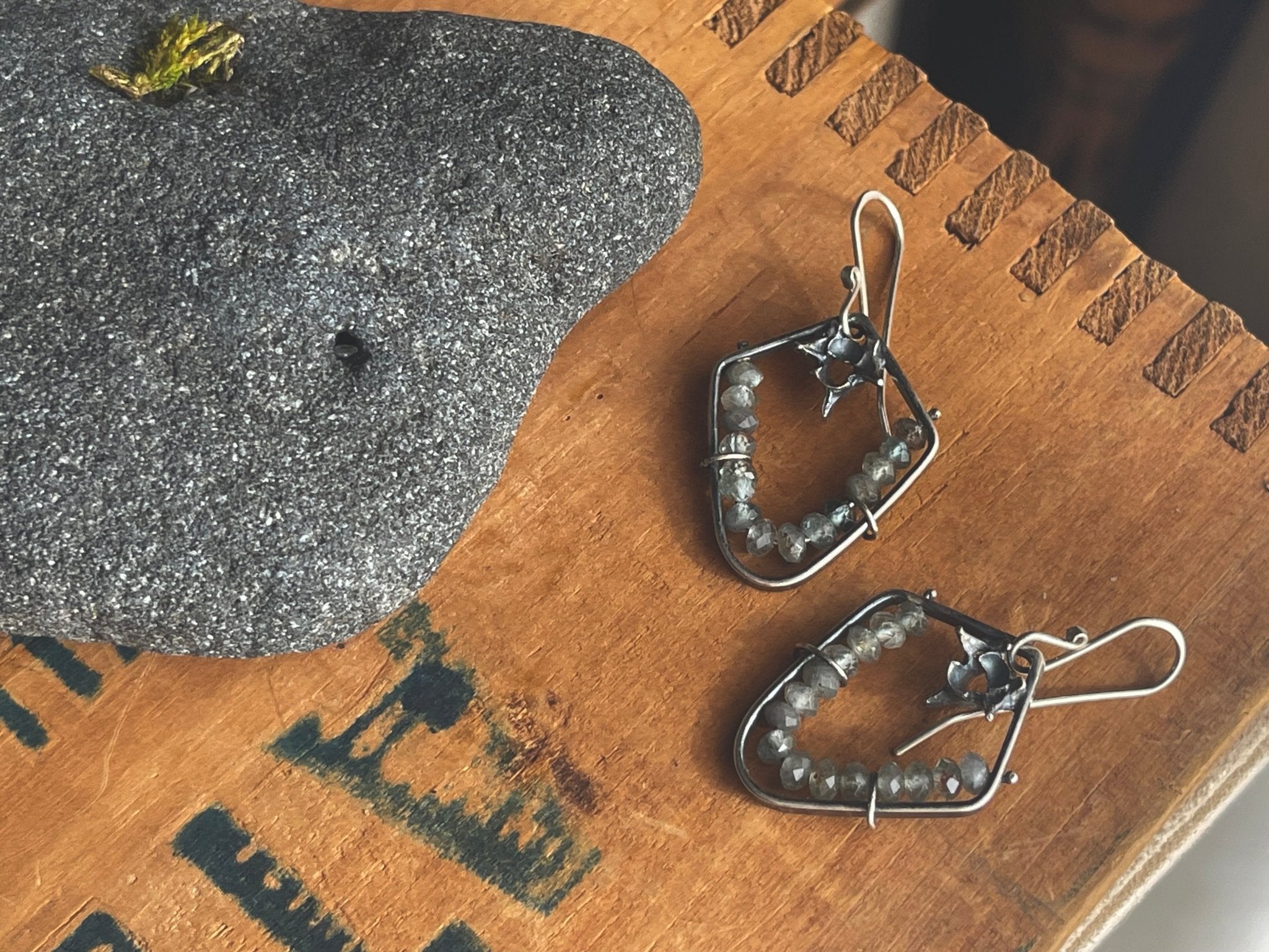 Green Apatite | Ravine earrings | Ready to ship - cameraSHY cove