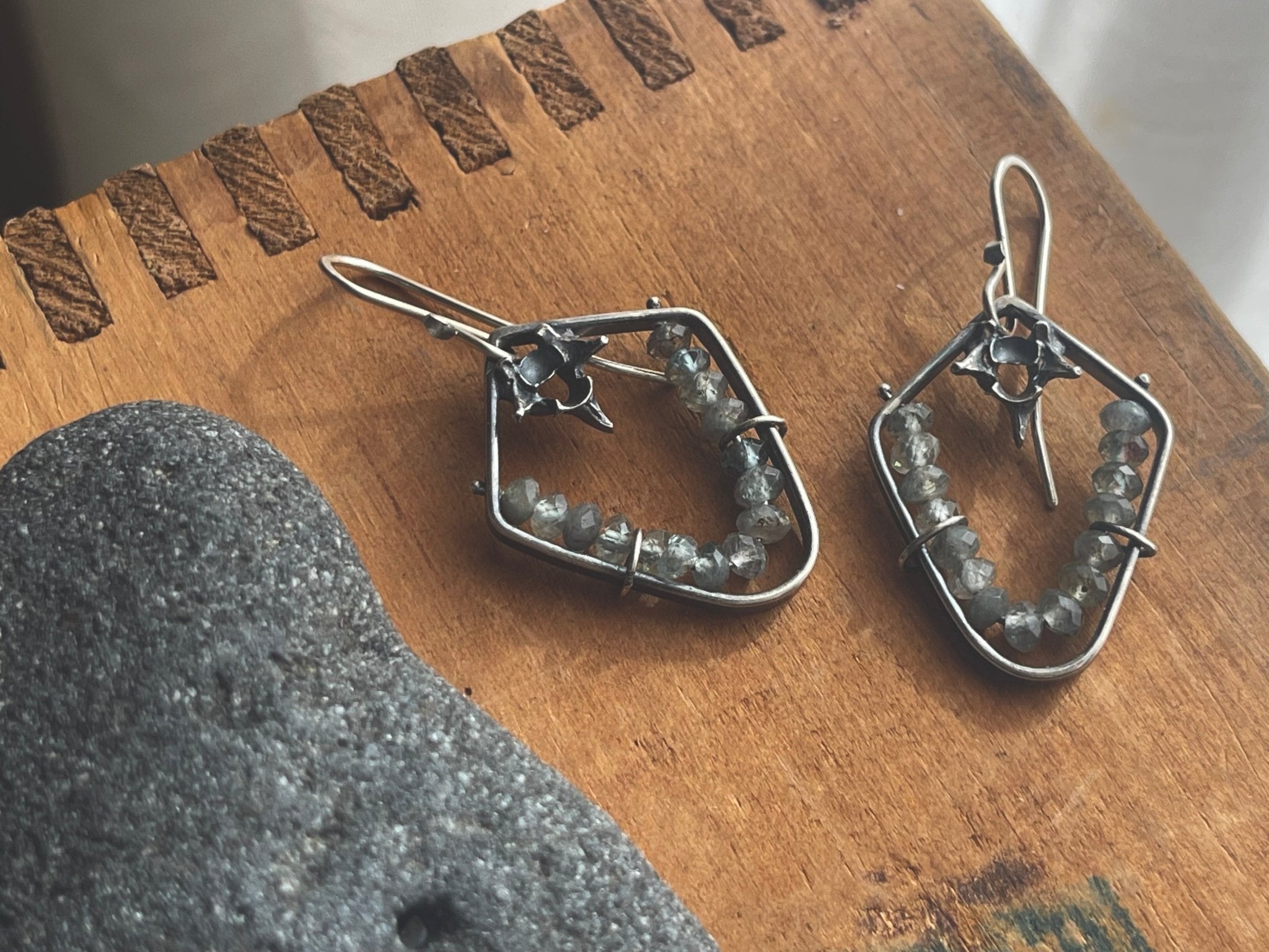 Green Apatite | Ravine earrings | Ready to ship - cameraSHY cove