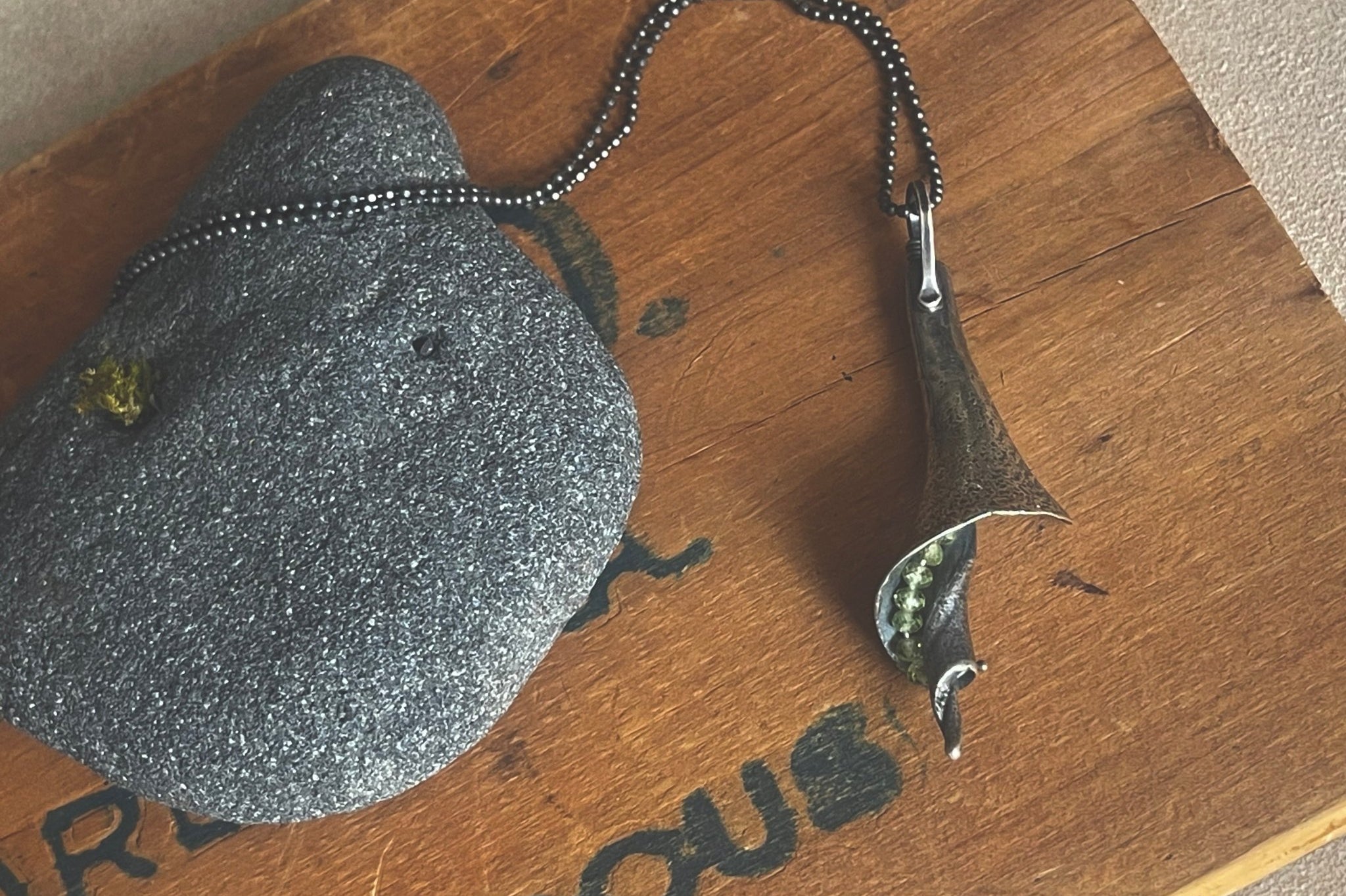 Peridot | Beachcomber Necklace | Ready to Ship - cameraSHY cove