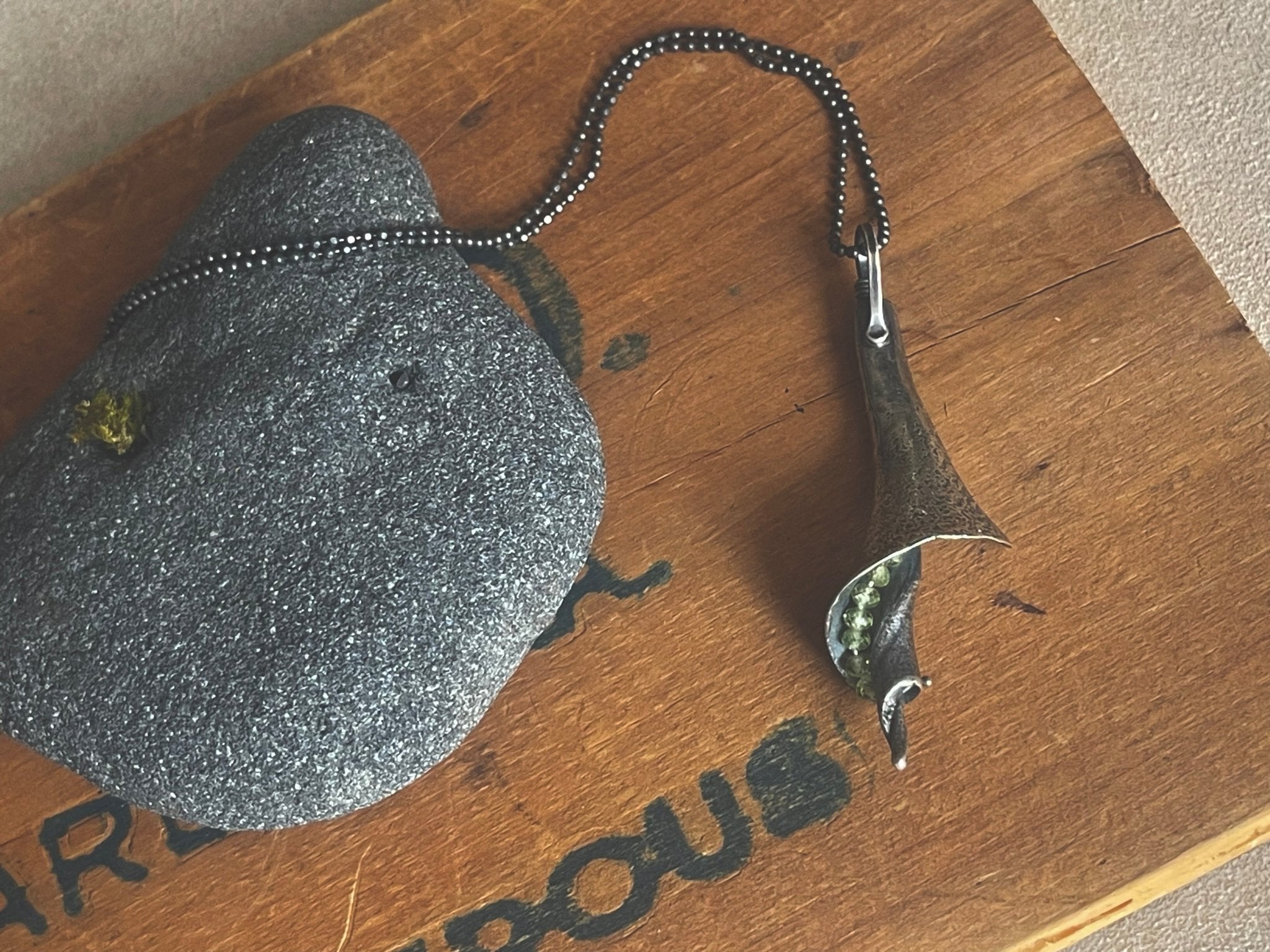 Peridot | Beachcomber Necklace | Ready to Ship - cameraSHY cove