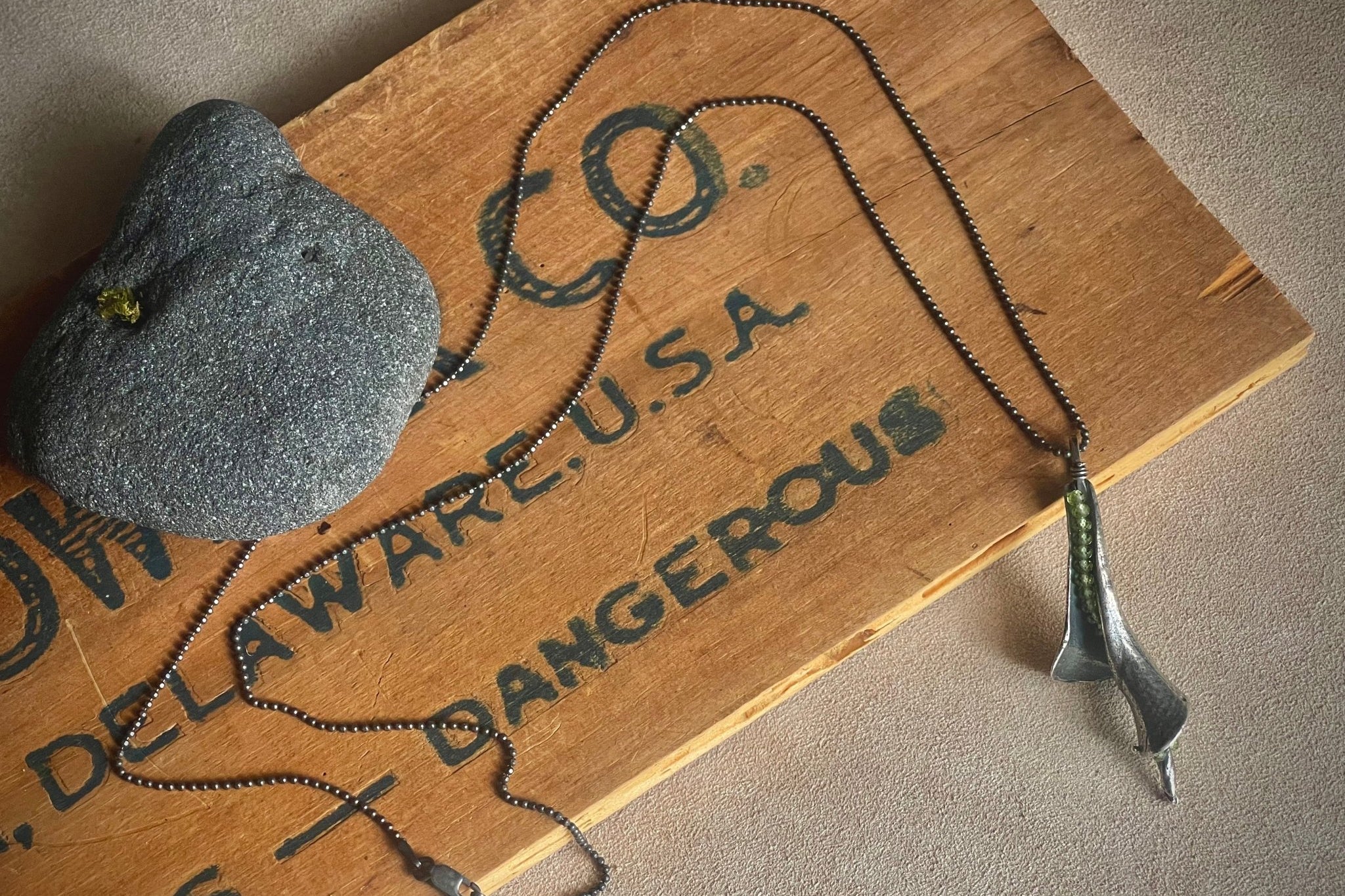 Peridot | Beachcomber Necklace | Ready to Ship - cameraSHY cove