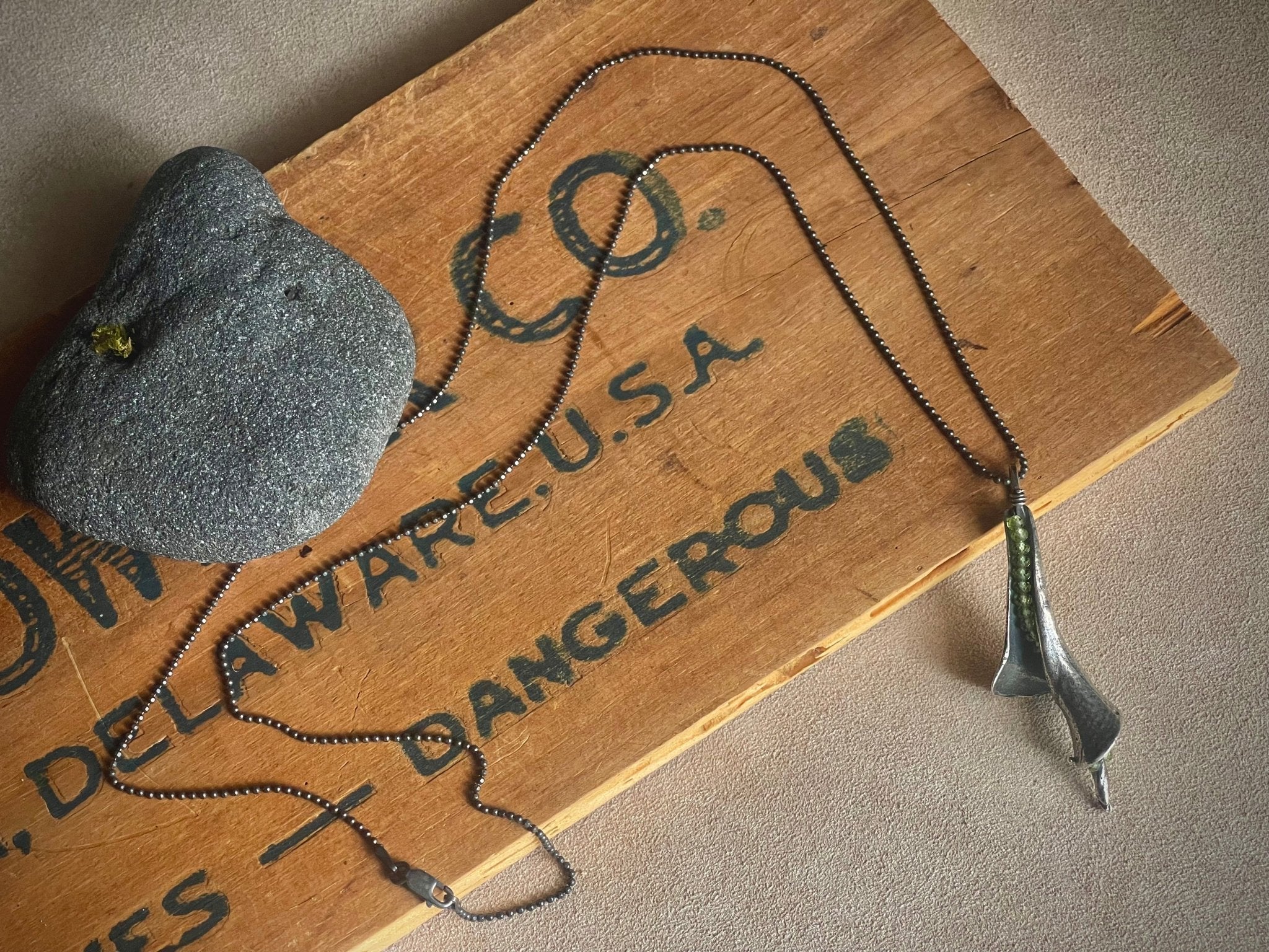 Peridot | Beachcomber Necklace | Ready to Ship - cameraSHY cove