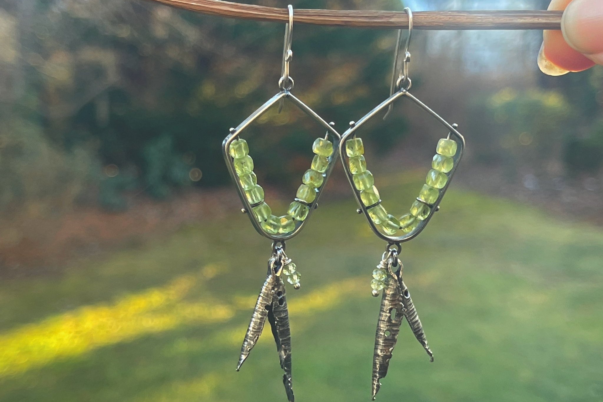 Peridot | Hull earrings | Ready to ship - cameraSHY cove