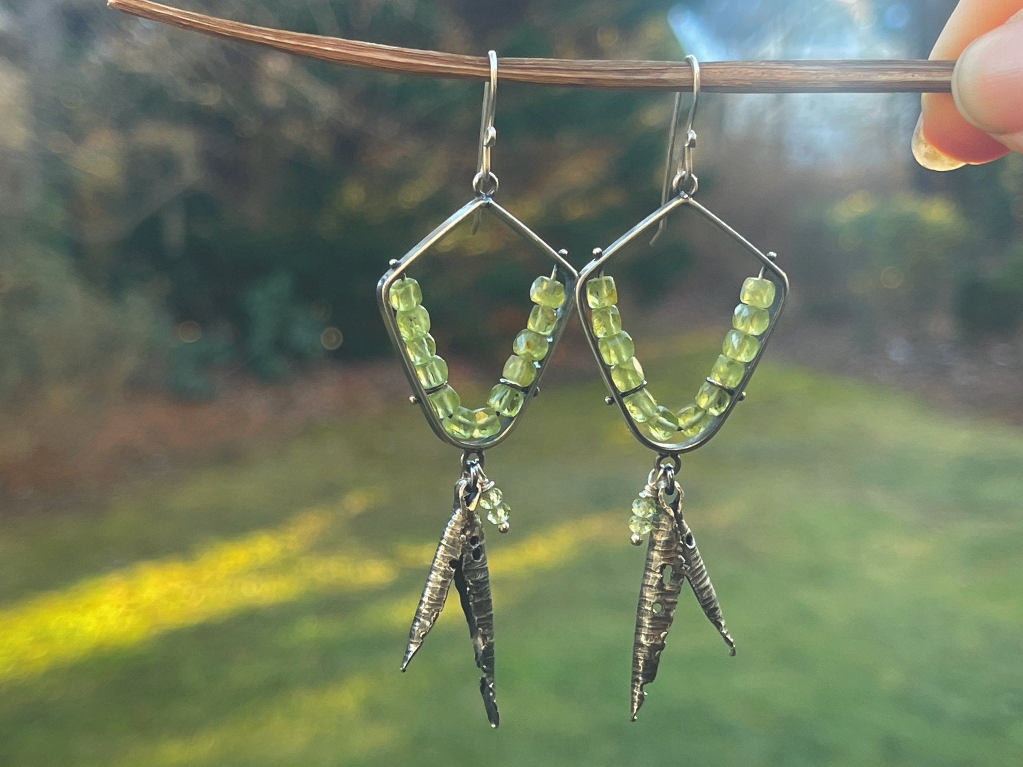 Peridot | Hull earrings | Ready to ship - cameraSHY cove