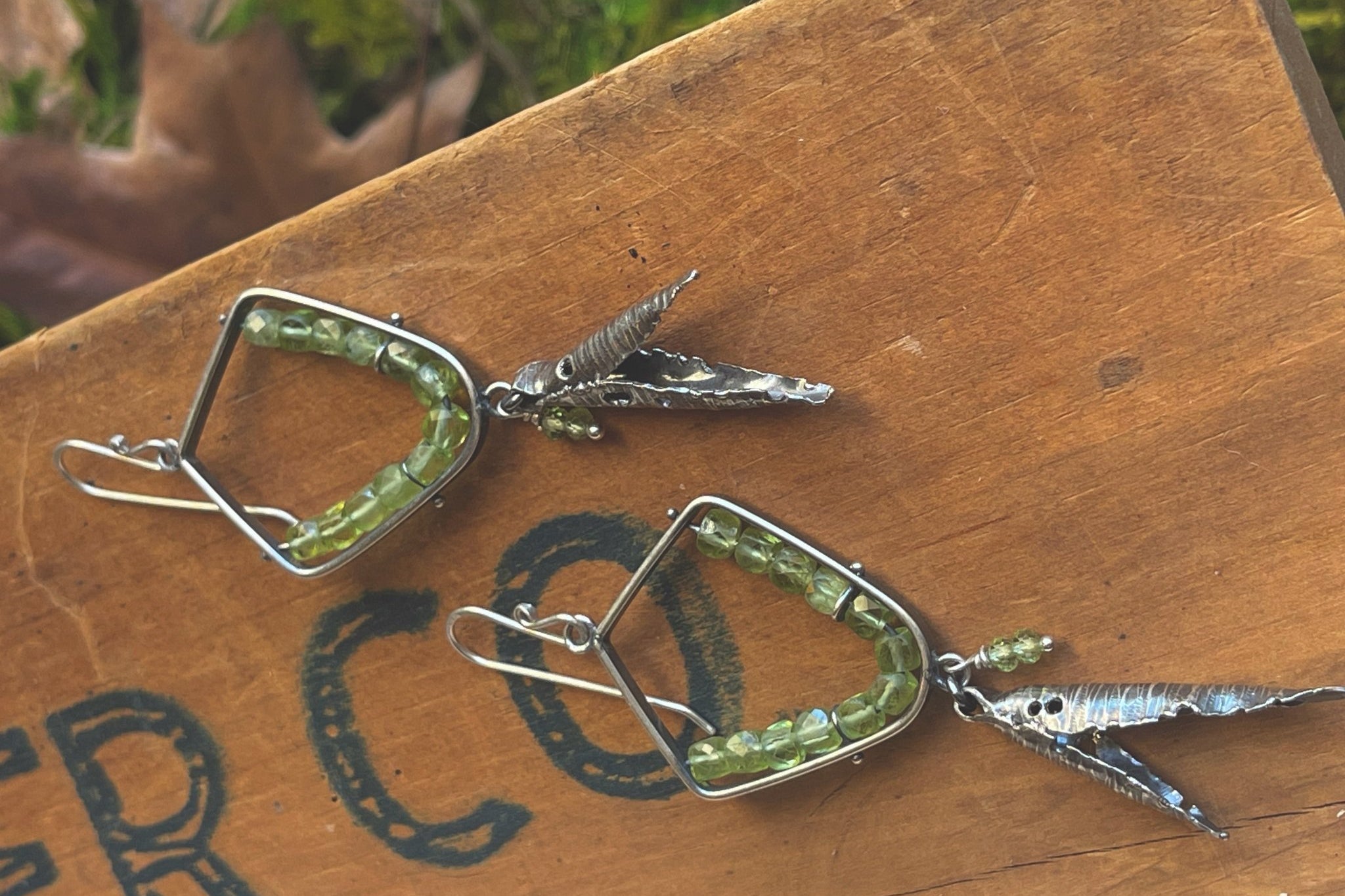 Peridot | Hull earrings | Ready to ship - cameraSHY cove