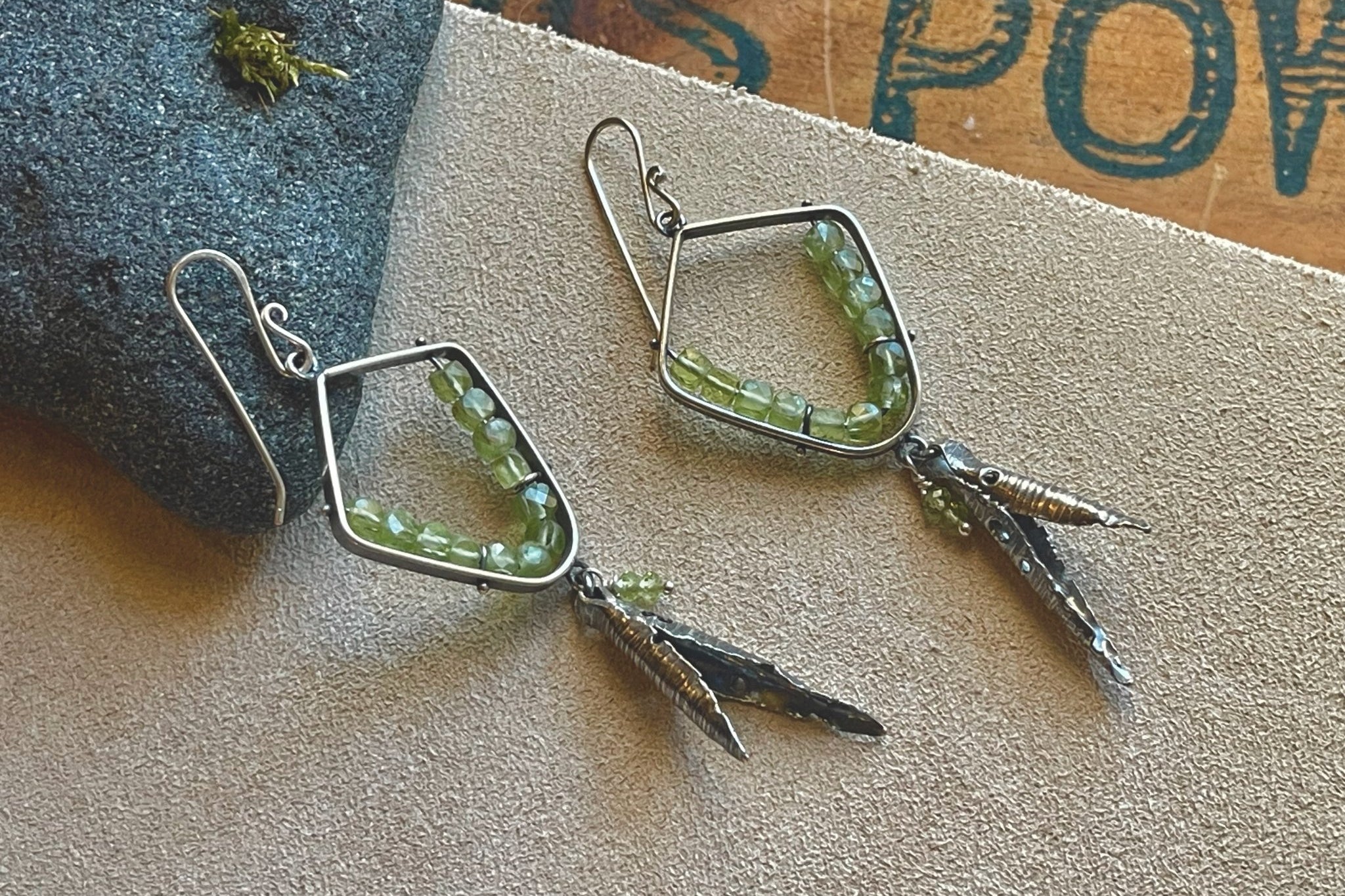 Peridot | Hull earrings | Ready to ship - cameraSHY cove