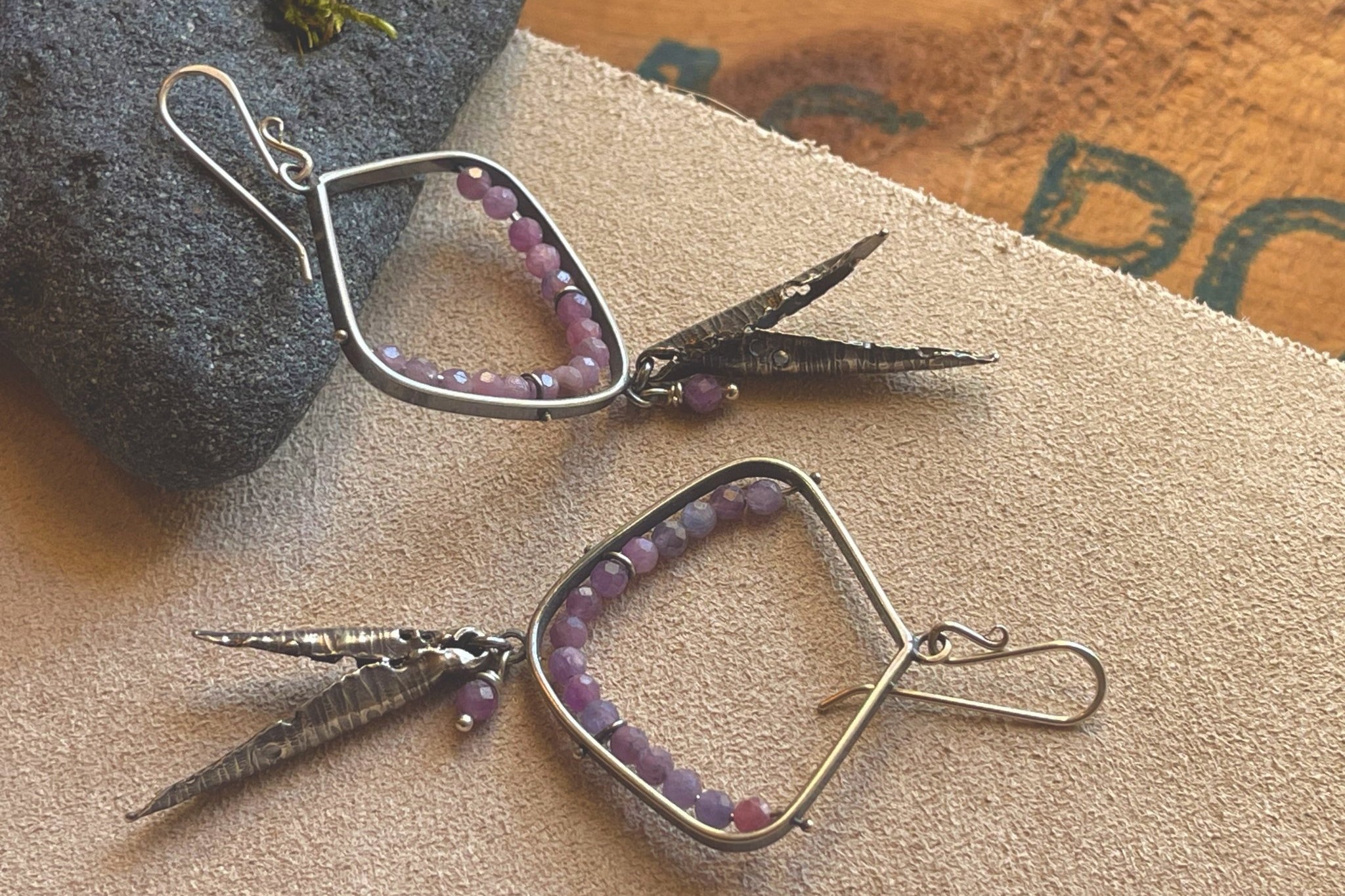 Ruby | Hull earrings | Ready to ship - cameraSHY cove