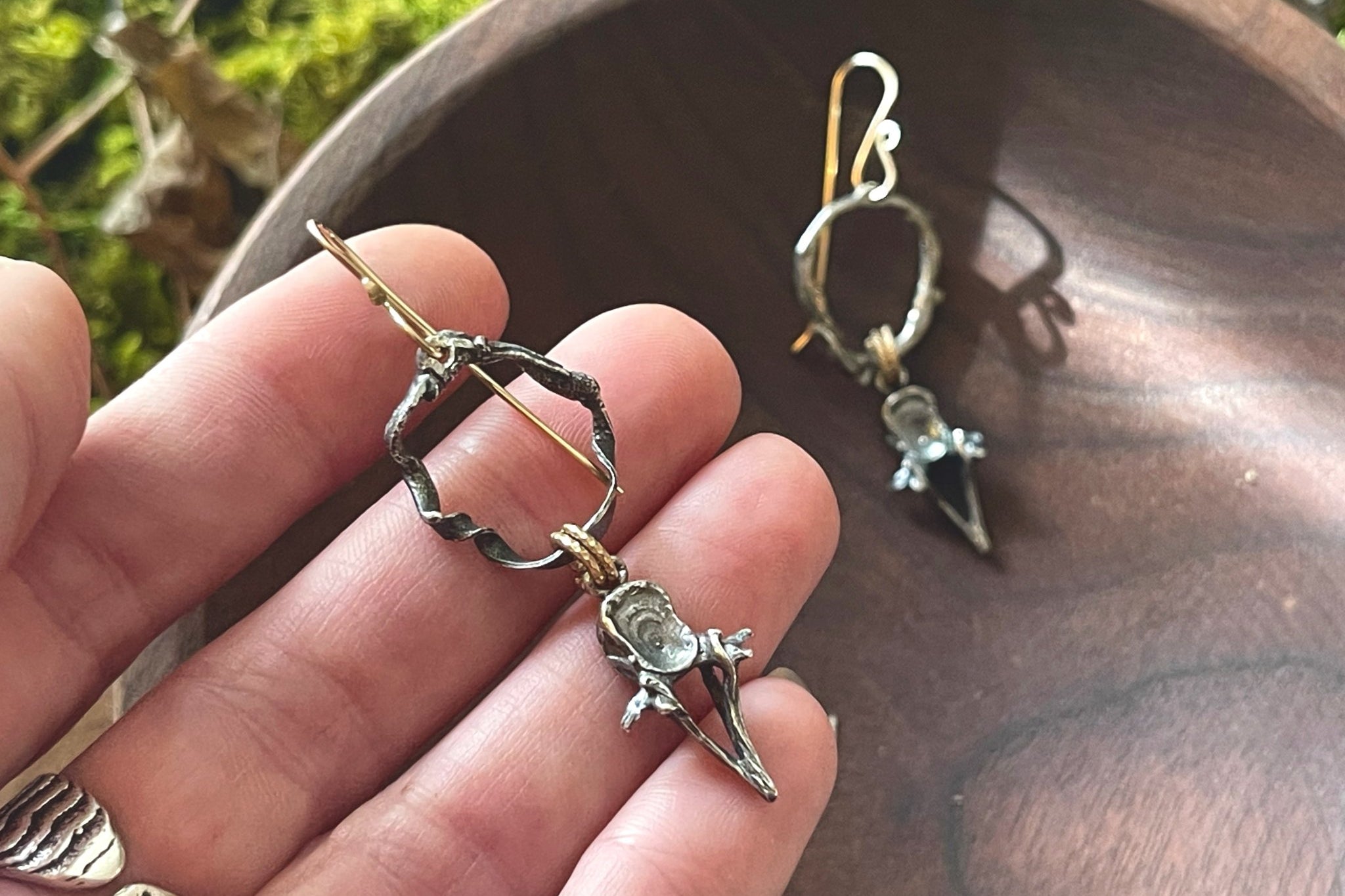 Shoreline earrings No. 2 | Mixed metal | Ready to ship - cameraSHY cove