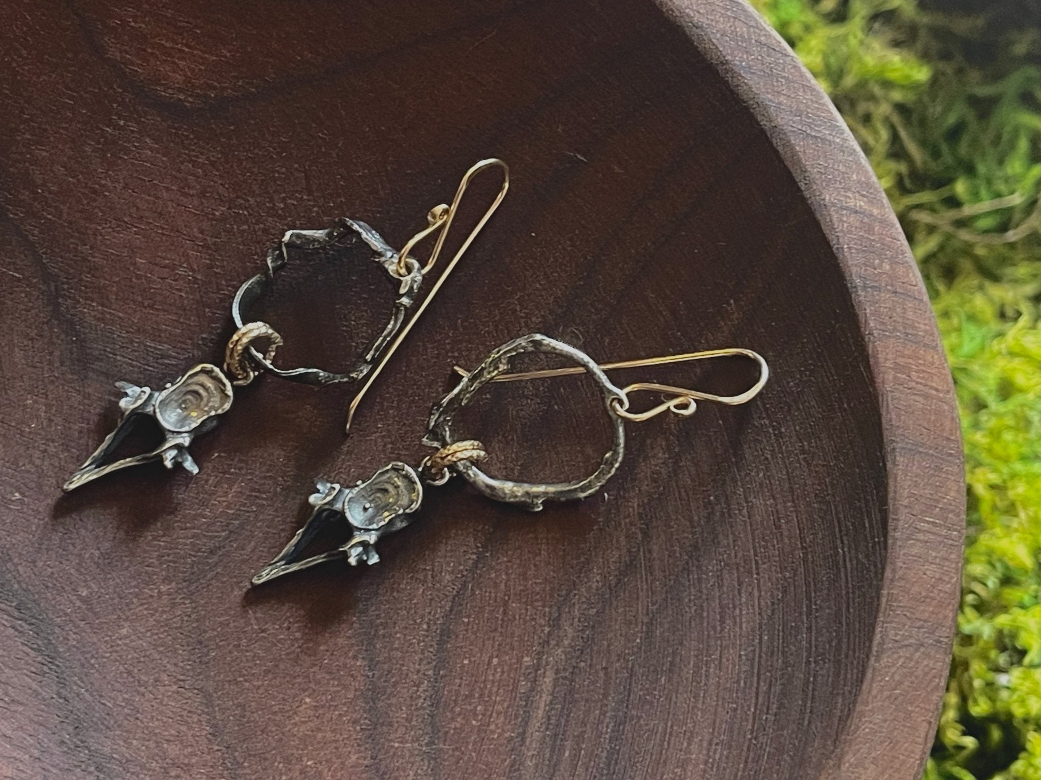 Shoreline earrings No. 2 | Mixed metal | Ready to ship - cameraSHY cove