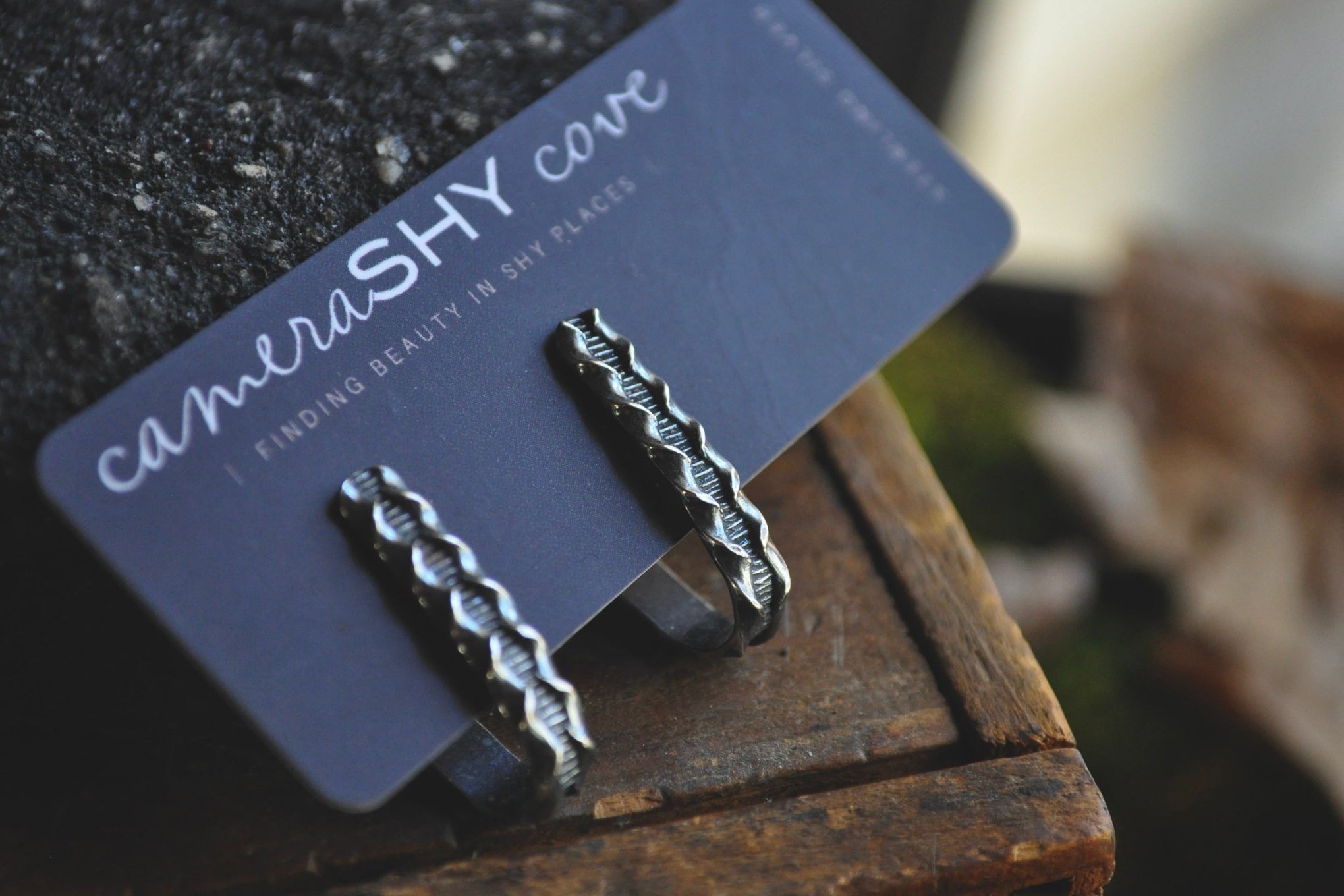 Twine twist Hoops No.2 | Ready to Ship - cameraSHY cove
