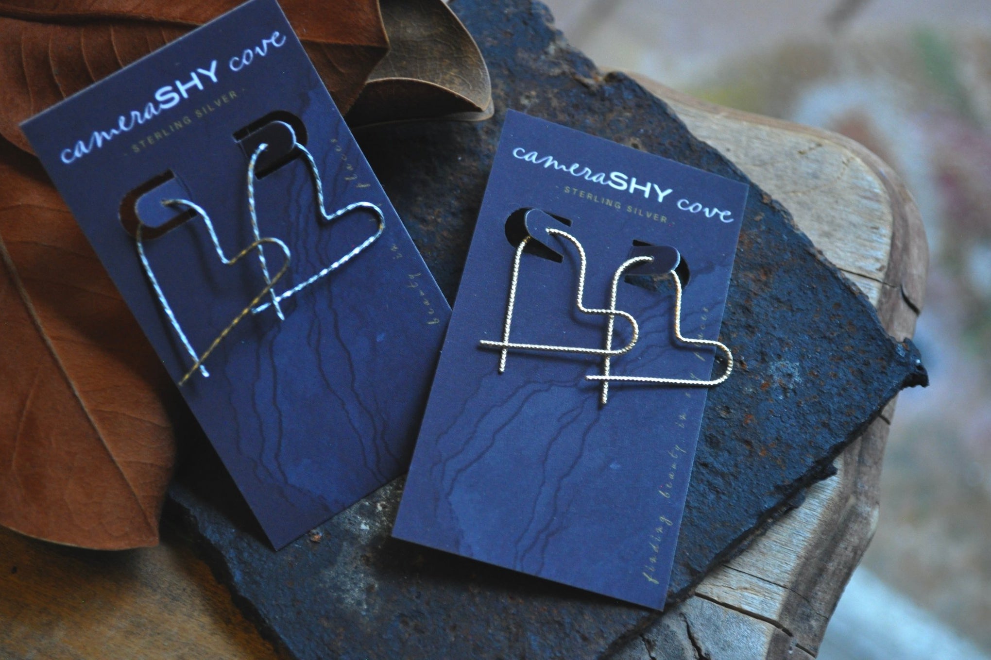 With love | Minimal texture threaders | Ready to ship - cameraSHY cove