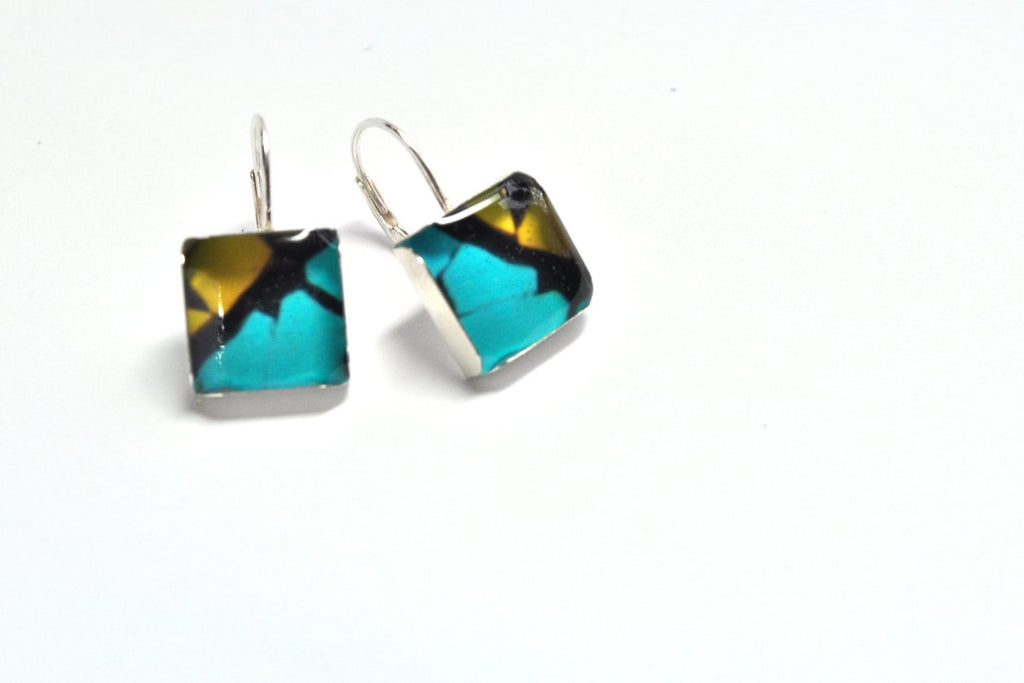 Abstracta. Leverback Earrings. - cameraSHY cove