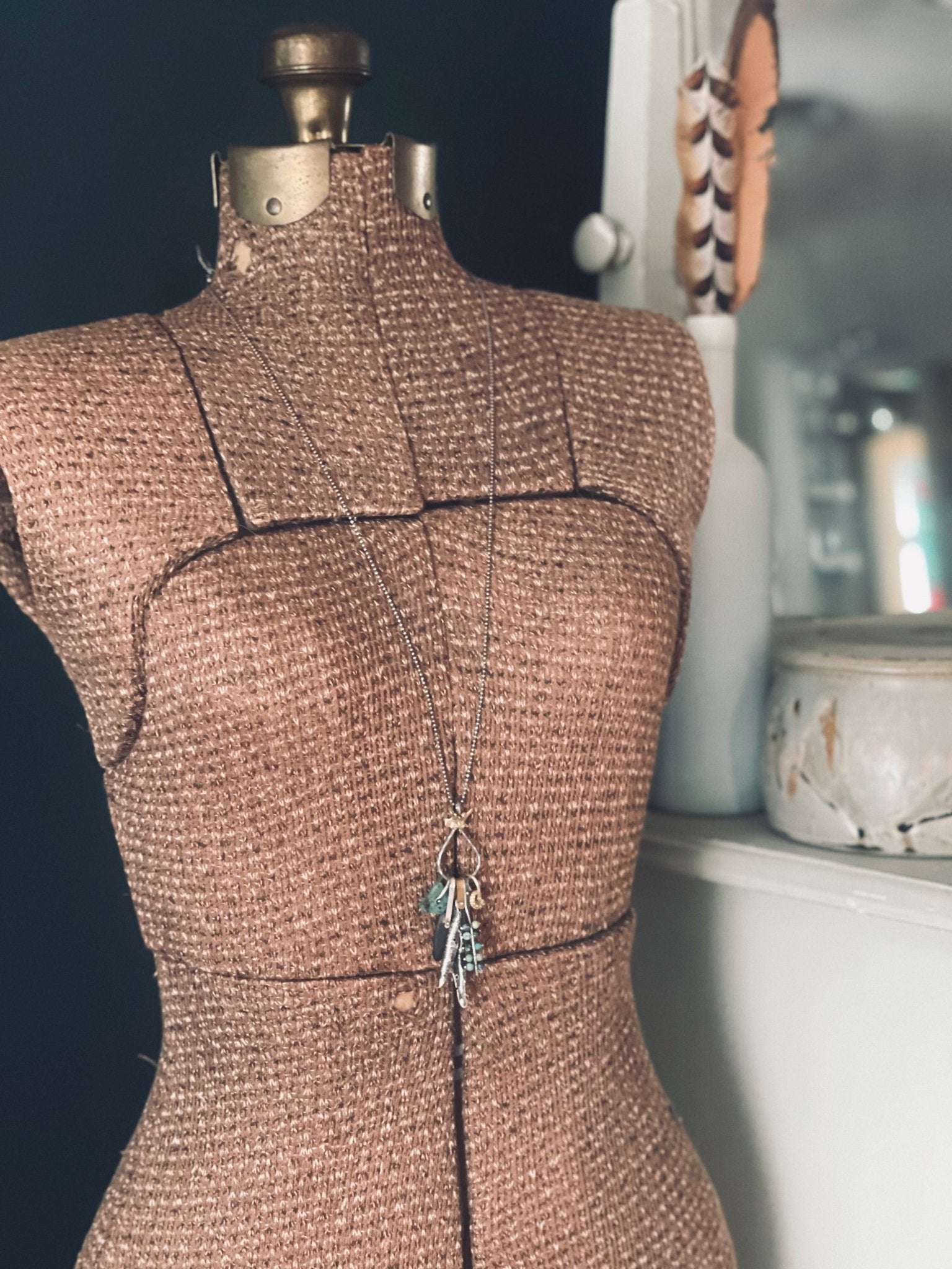 African Turquoise | Forager Necklace | Ready to ship - cameraSHY cove