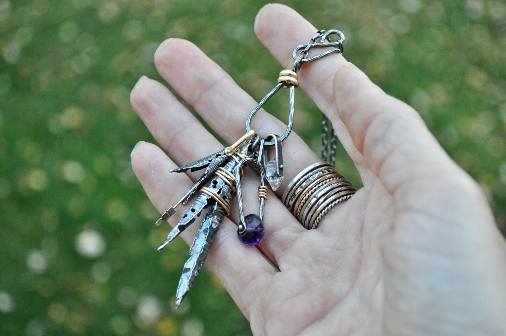 Amethyst Forager Necklace | Ready to ship - cameraSHY cove