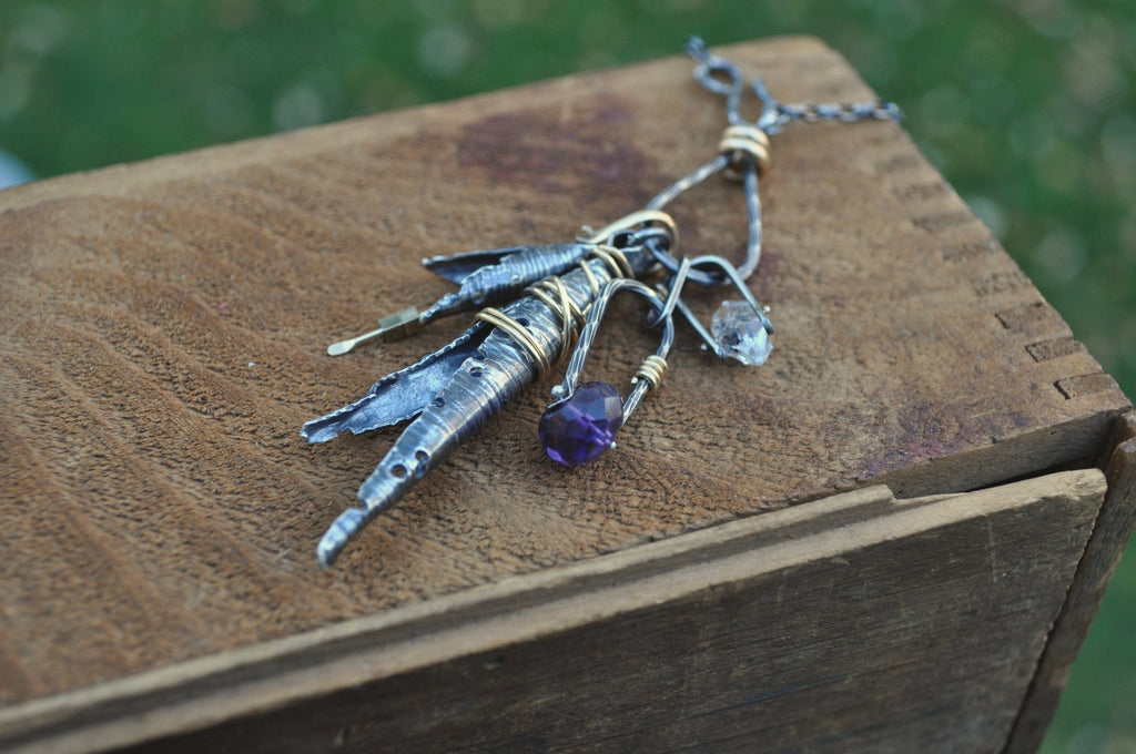 Amethyst Forager Necklace | Ready to ship - cameraSHY cove