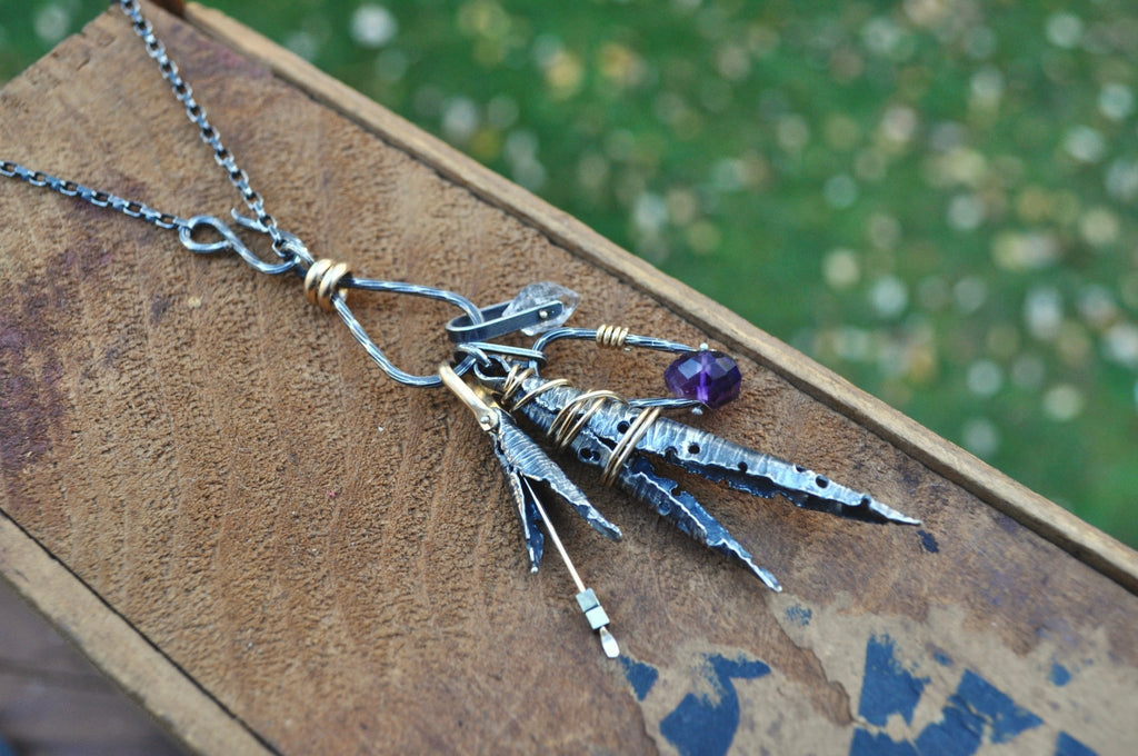 Amethyst Forager Necklace | Ready to ship - cameraSHY cove