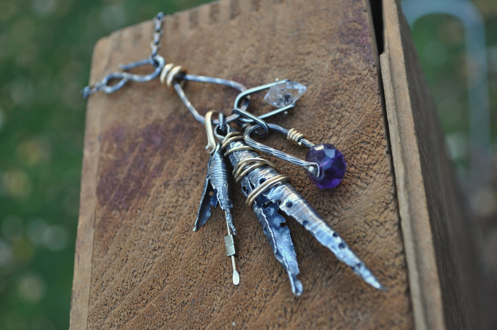 Amethyst Forager Necklace | Ready to ship - cameraSHY cove