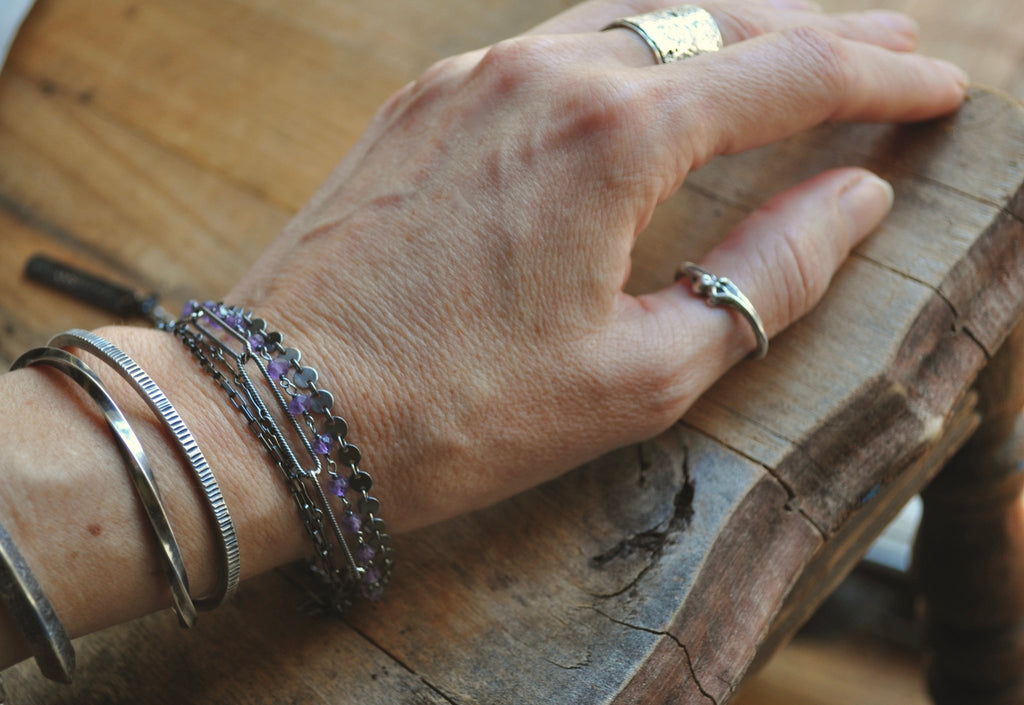 Amethyst | Shift Bracelet M/L | Ready to ship - cameraSHY cove