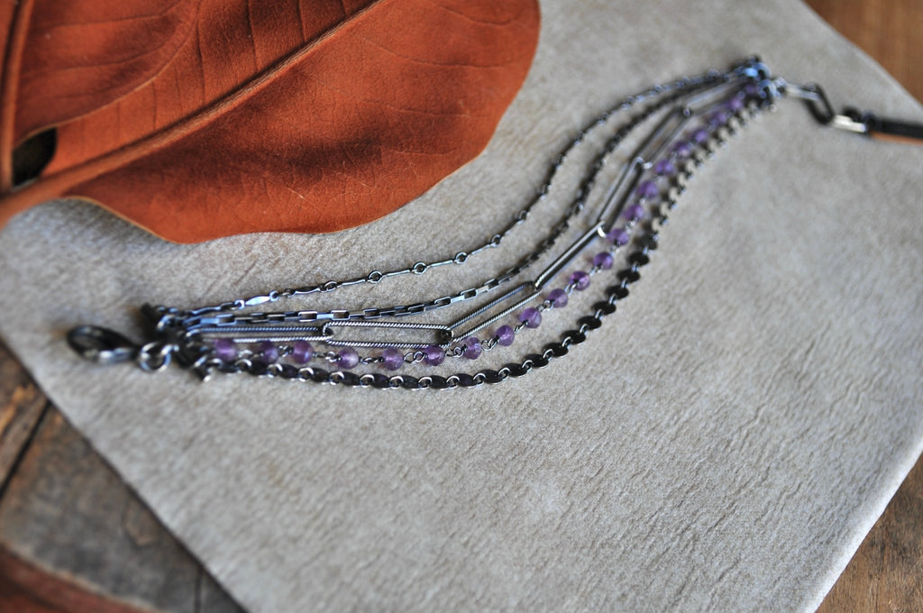 Amethyst | Shift Bracelet M/L | Ready to ship - cameraSHY cove