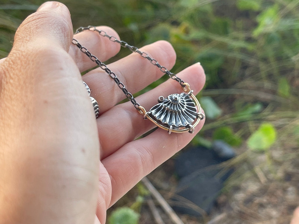 Ammonite Fossil Necklace No.2 | made to order - cameraSHY cove