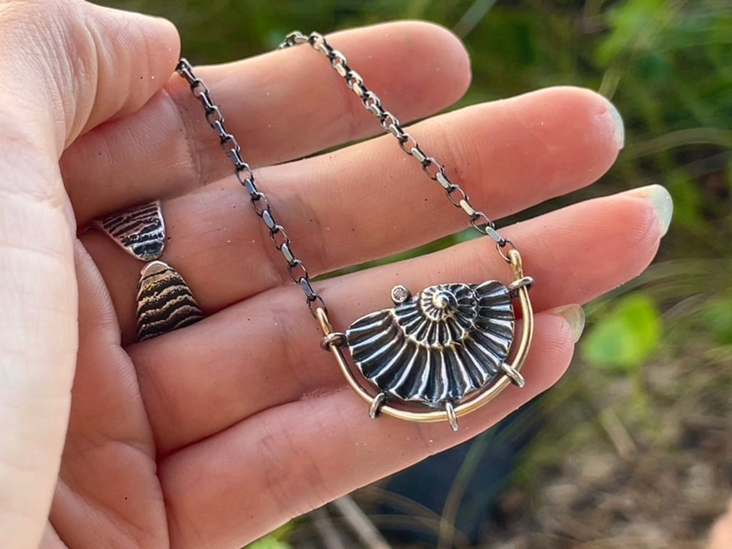 Ammonite Fossil Necklace No.2 | made to order - cameraSHY cove