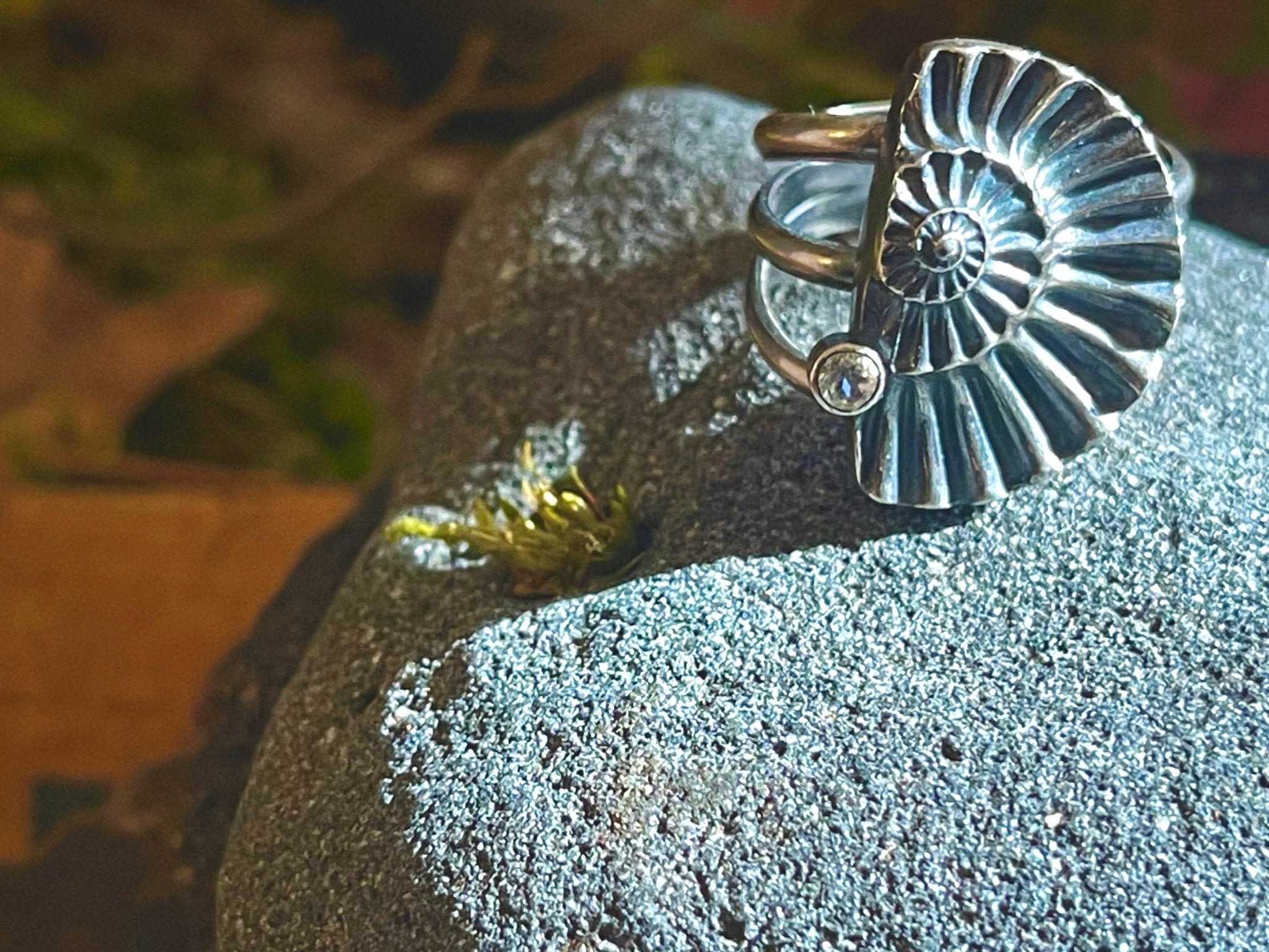 Ammonite Fossil Ring No. 1 | size 9.5 | Ready to ship - cameraSHY cove