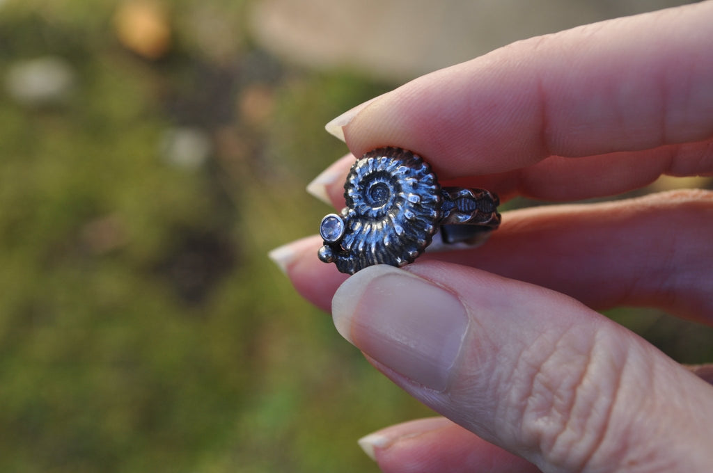 Ammonite Fossil Ring No. 2 | Ready to ship - cameraSHY cove