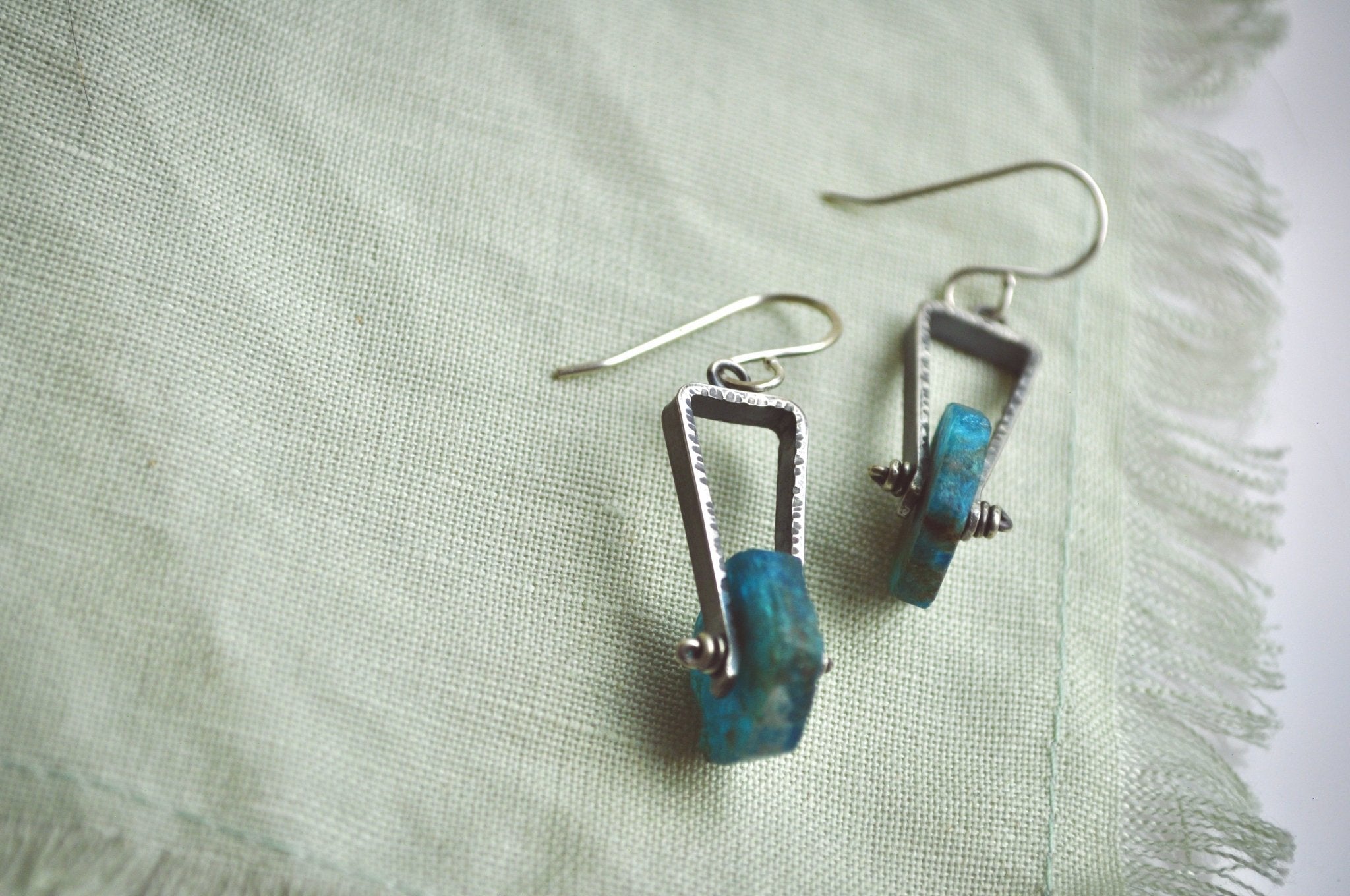 Apatite | Axel Earrings | Ready to ship - cameraSHY cove