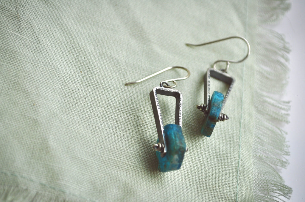 Apatite | Axel Earrings | Ready to ship - cameraSHY cove