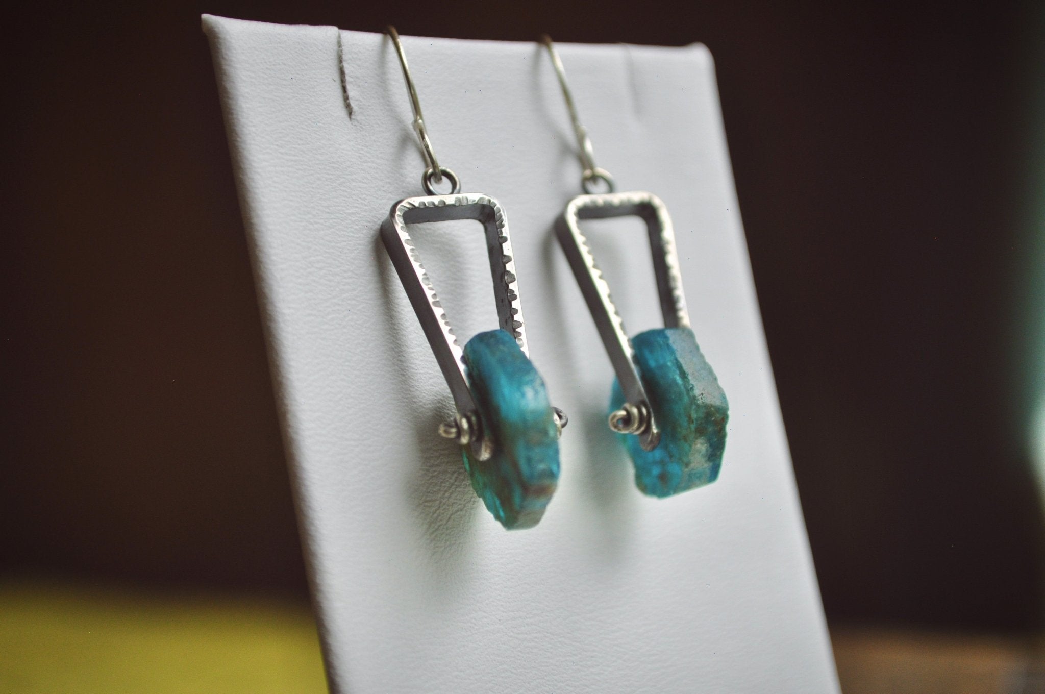 Apatite | Axel Earrings | Ready to ship - cameraSHY cove