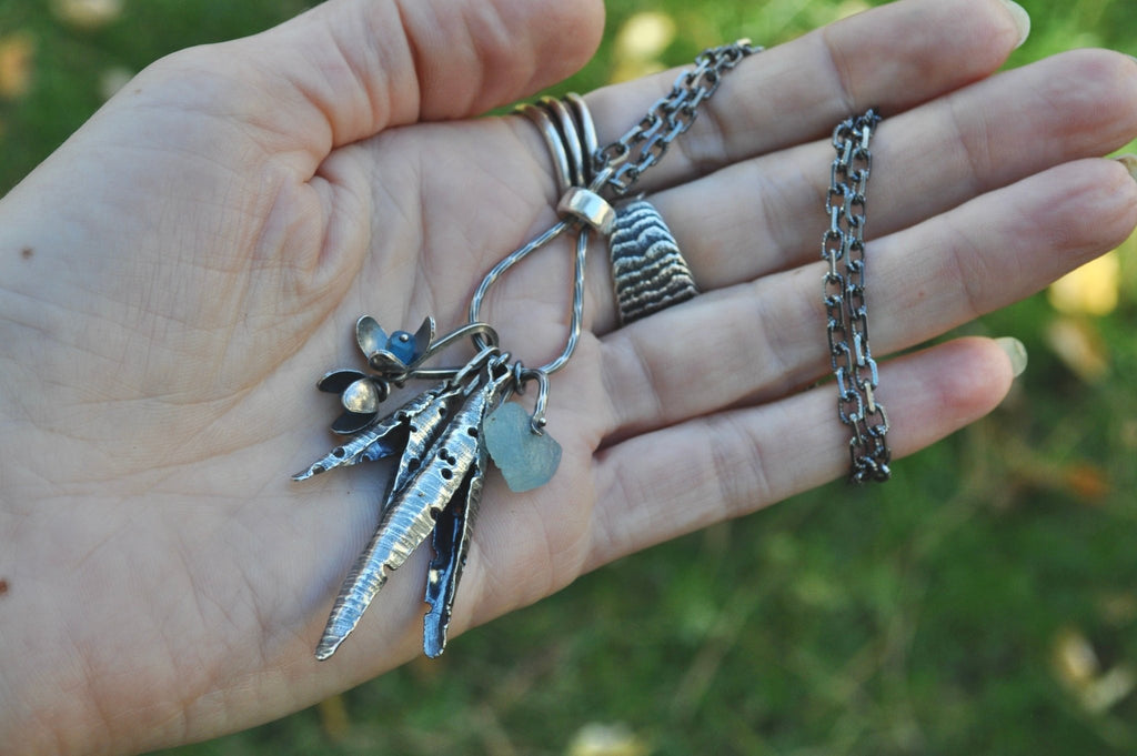 Aquamarine Forager Necklace | Made to order - cameraSHY cove