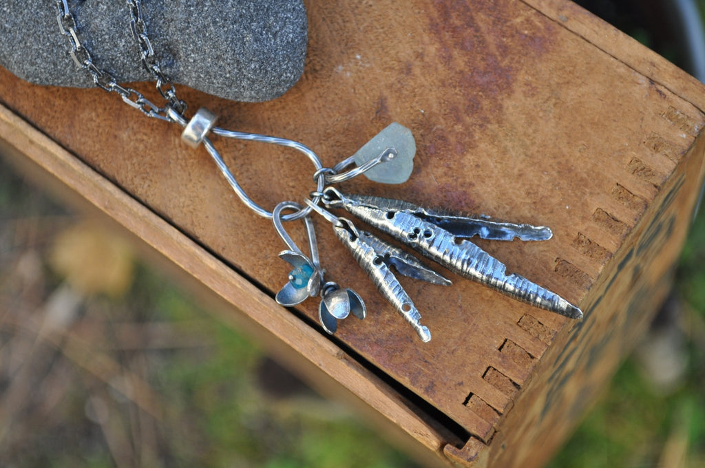 Aquamarine Forager Necklace | Made to order - cameraSHY cove